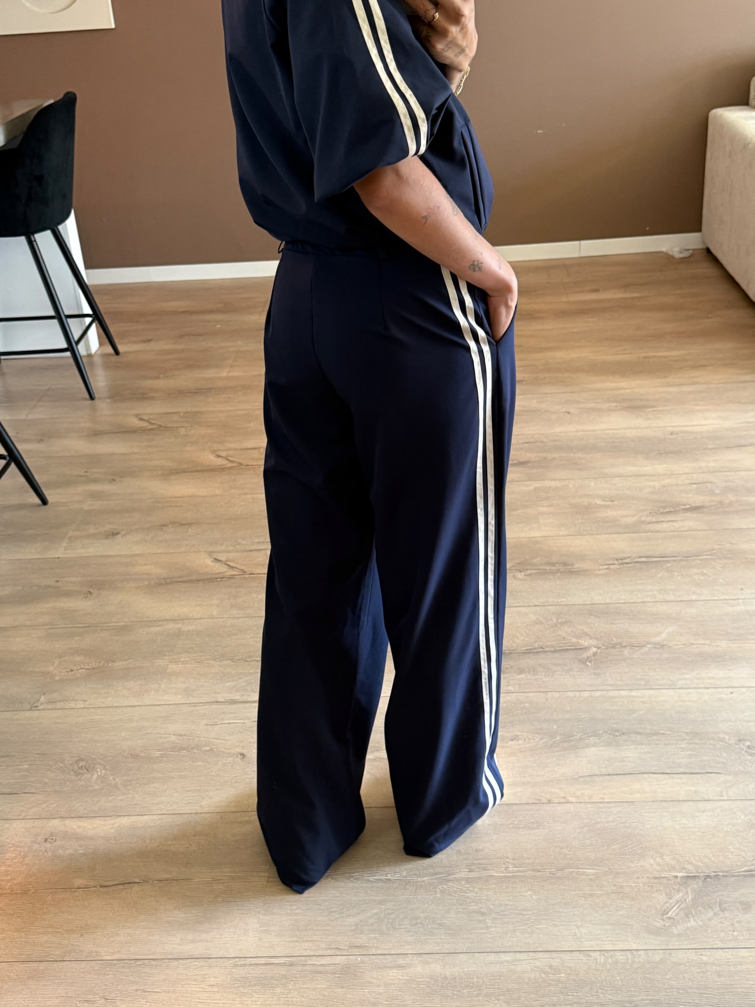 Elise trouser navy blauw