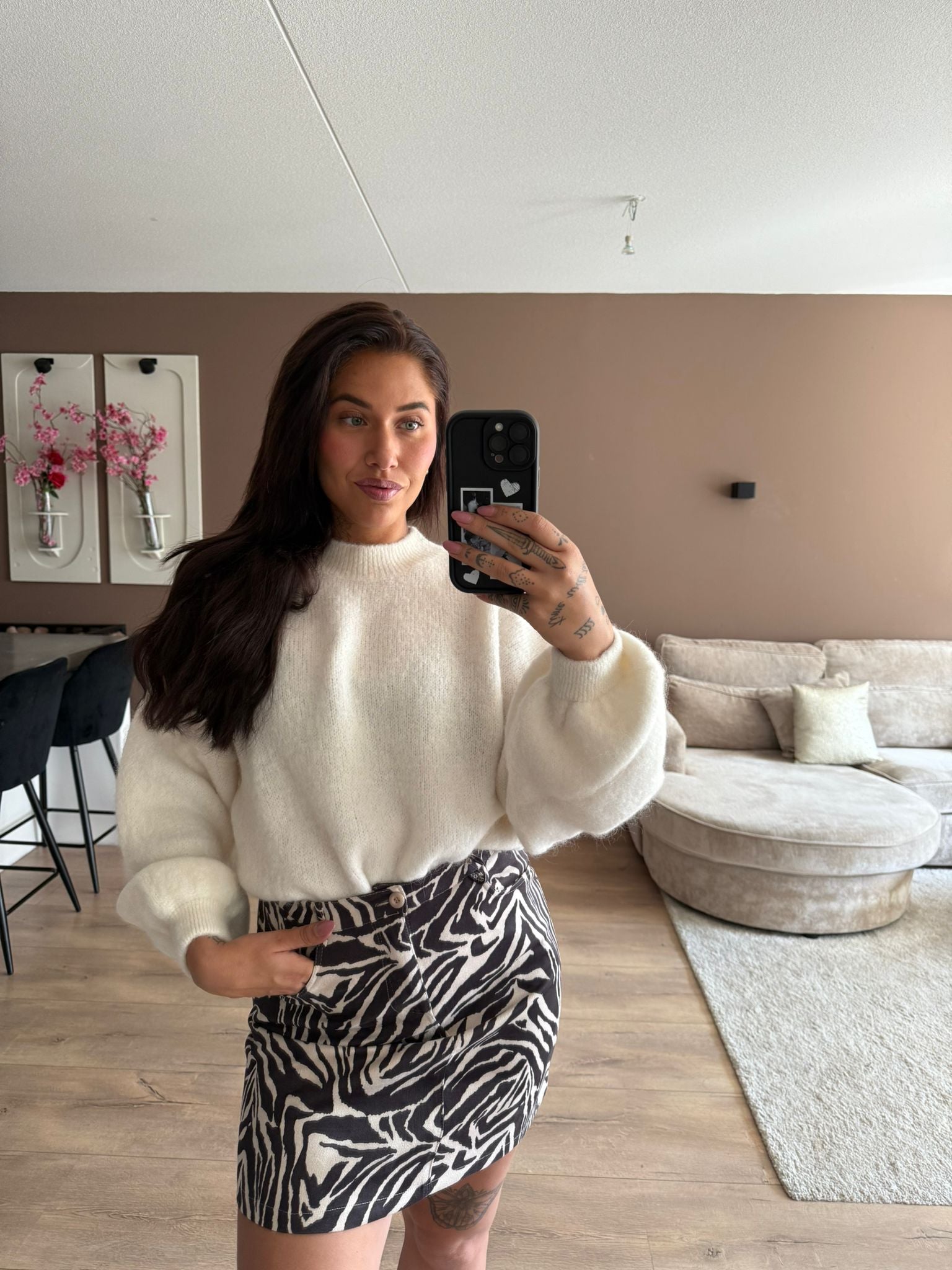 Louisa wollen sweater - crème