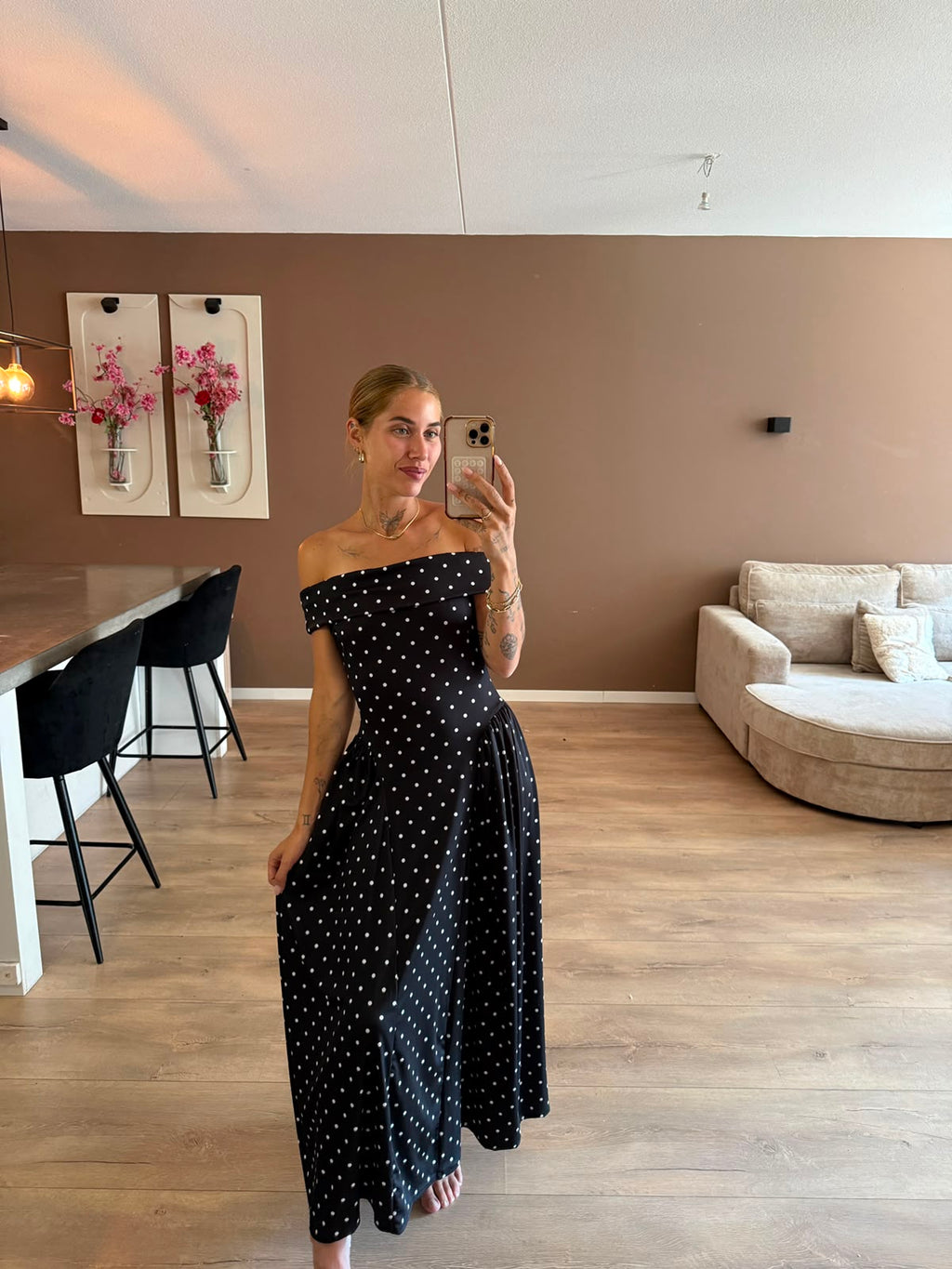 Marylin polka dress