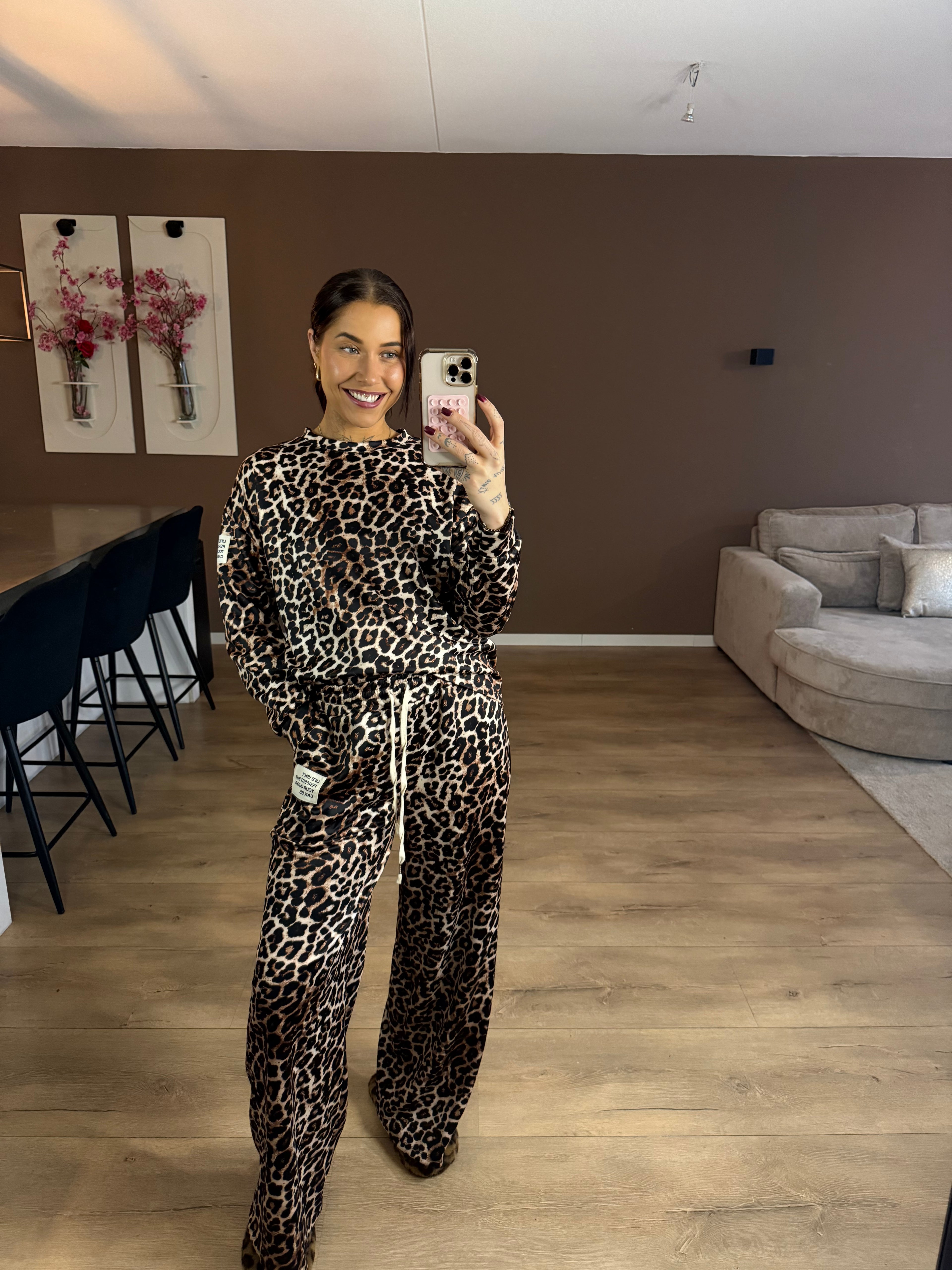 Leopard jogger set