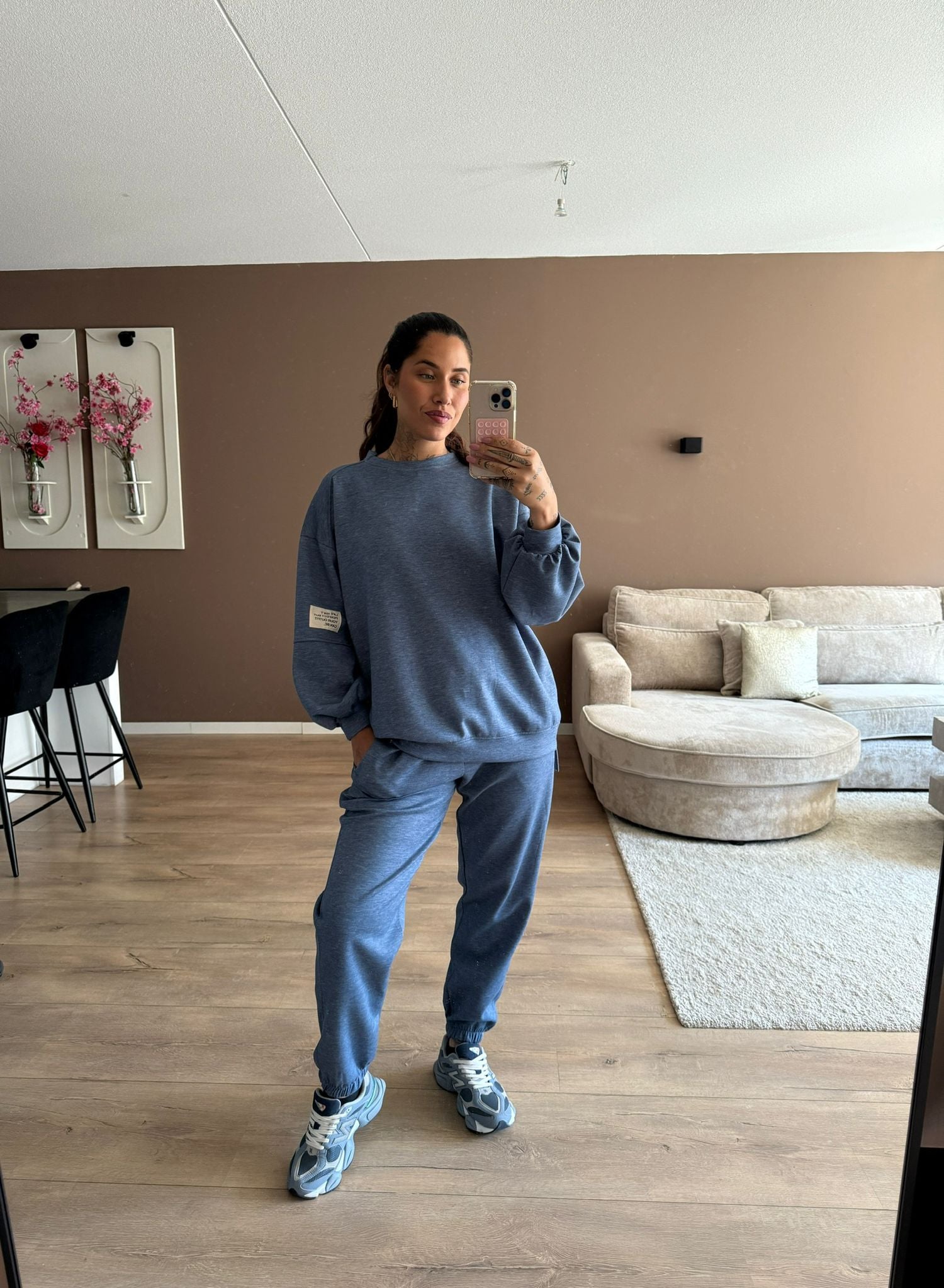 Life isn’t long sleeve - jeans blue