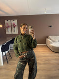 Camo denim jacket