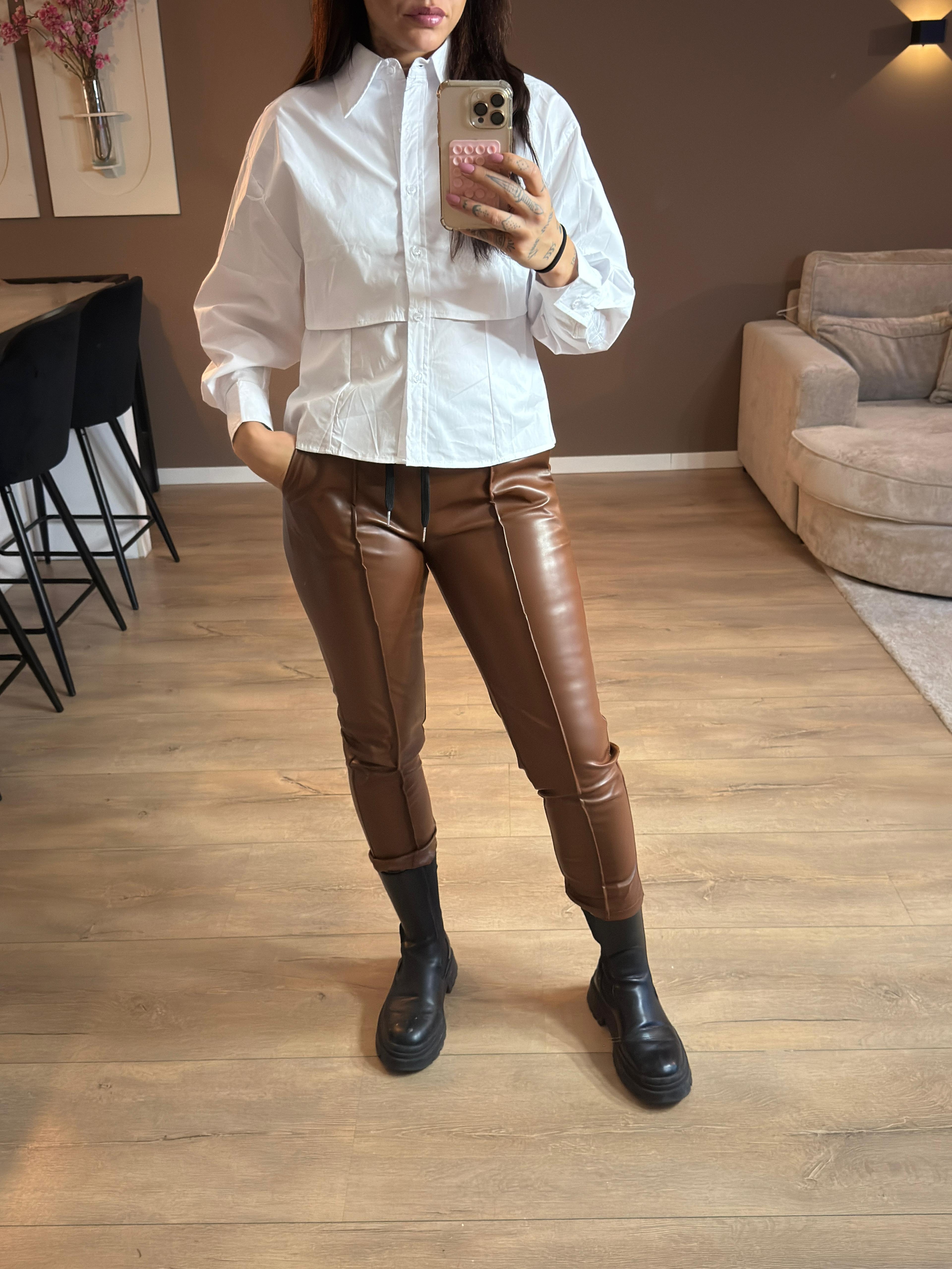 Merel leren pants