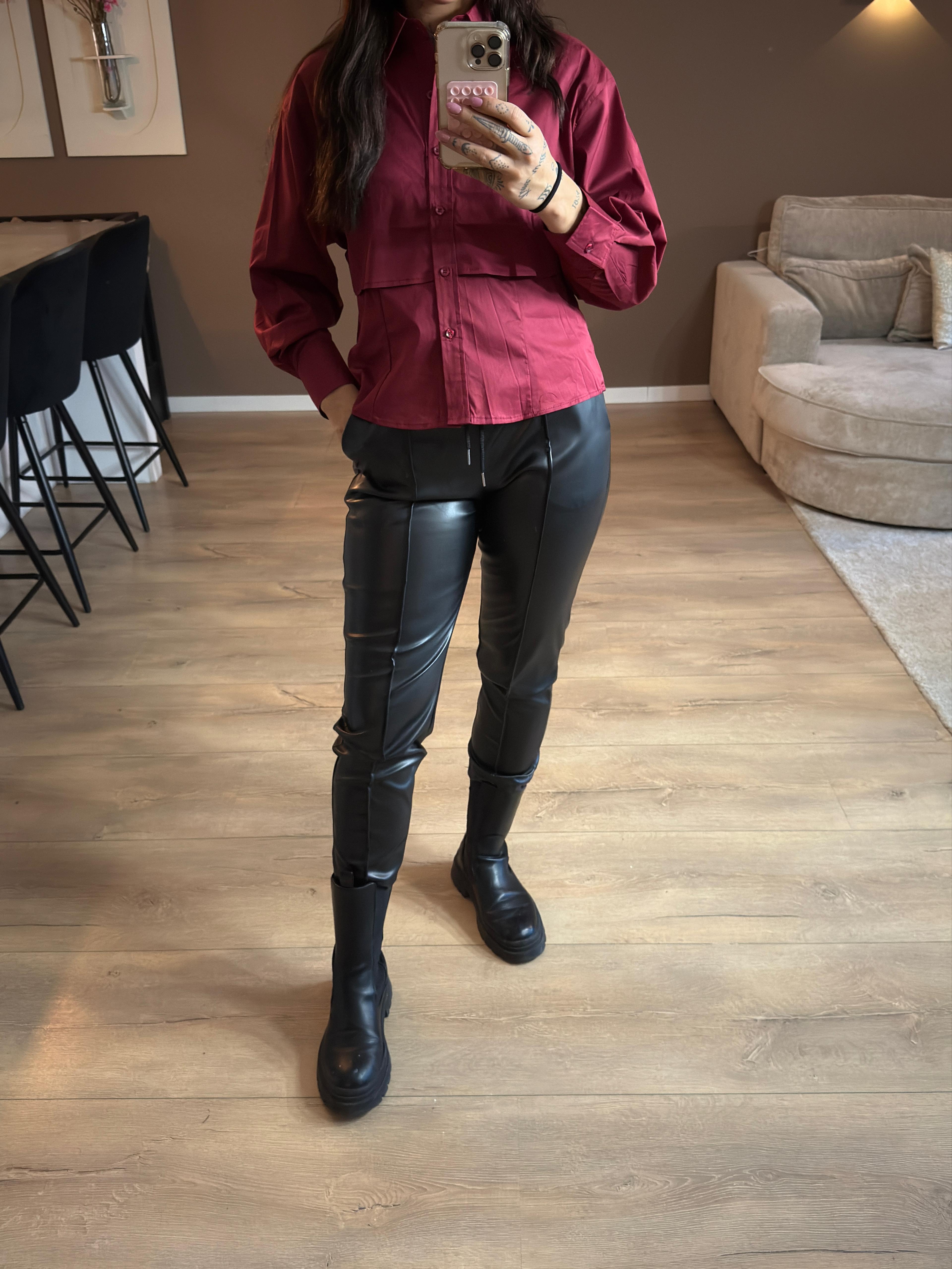 Merel leren pants