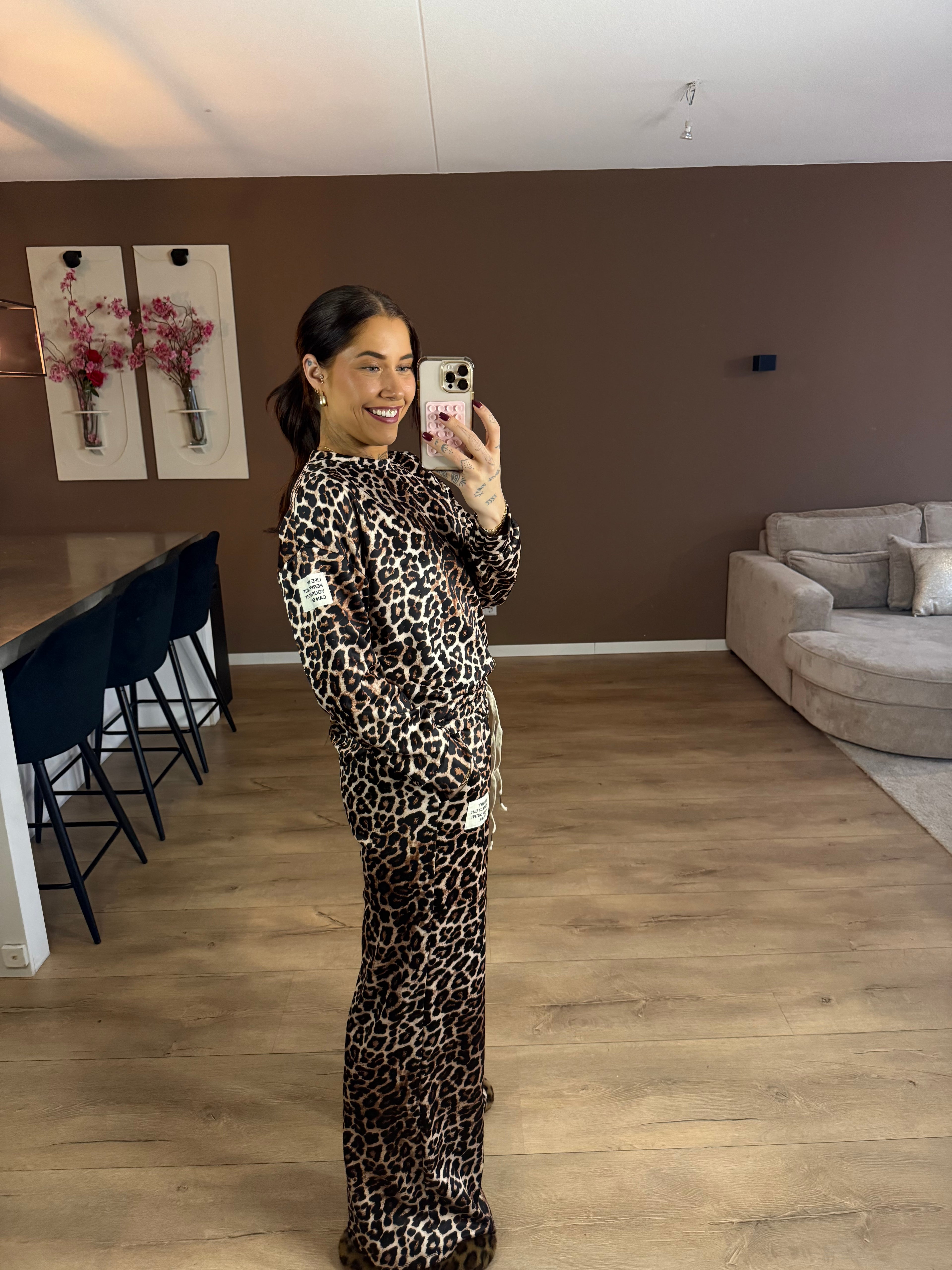Leopard jogger set