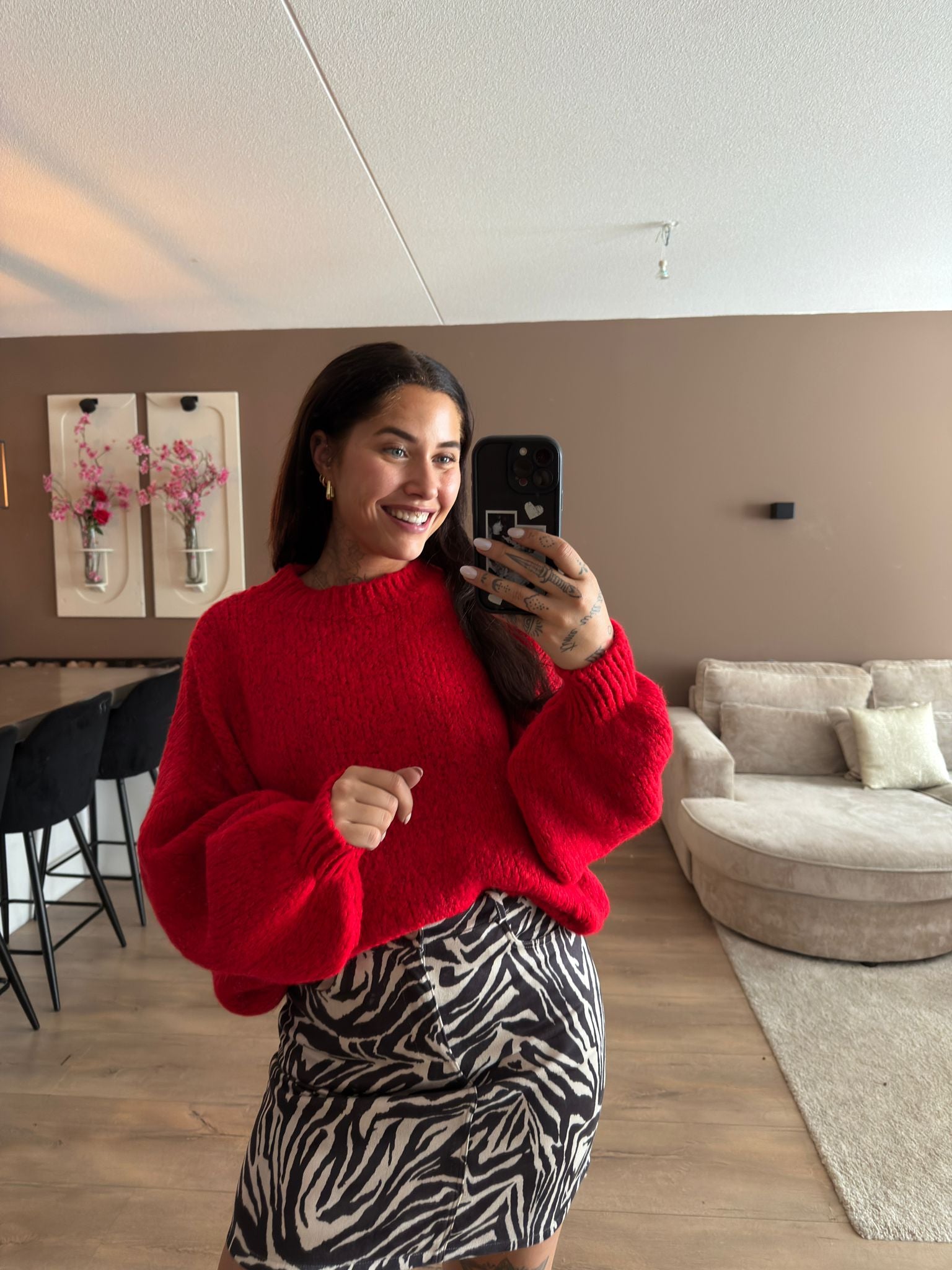 Lola sweater - red