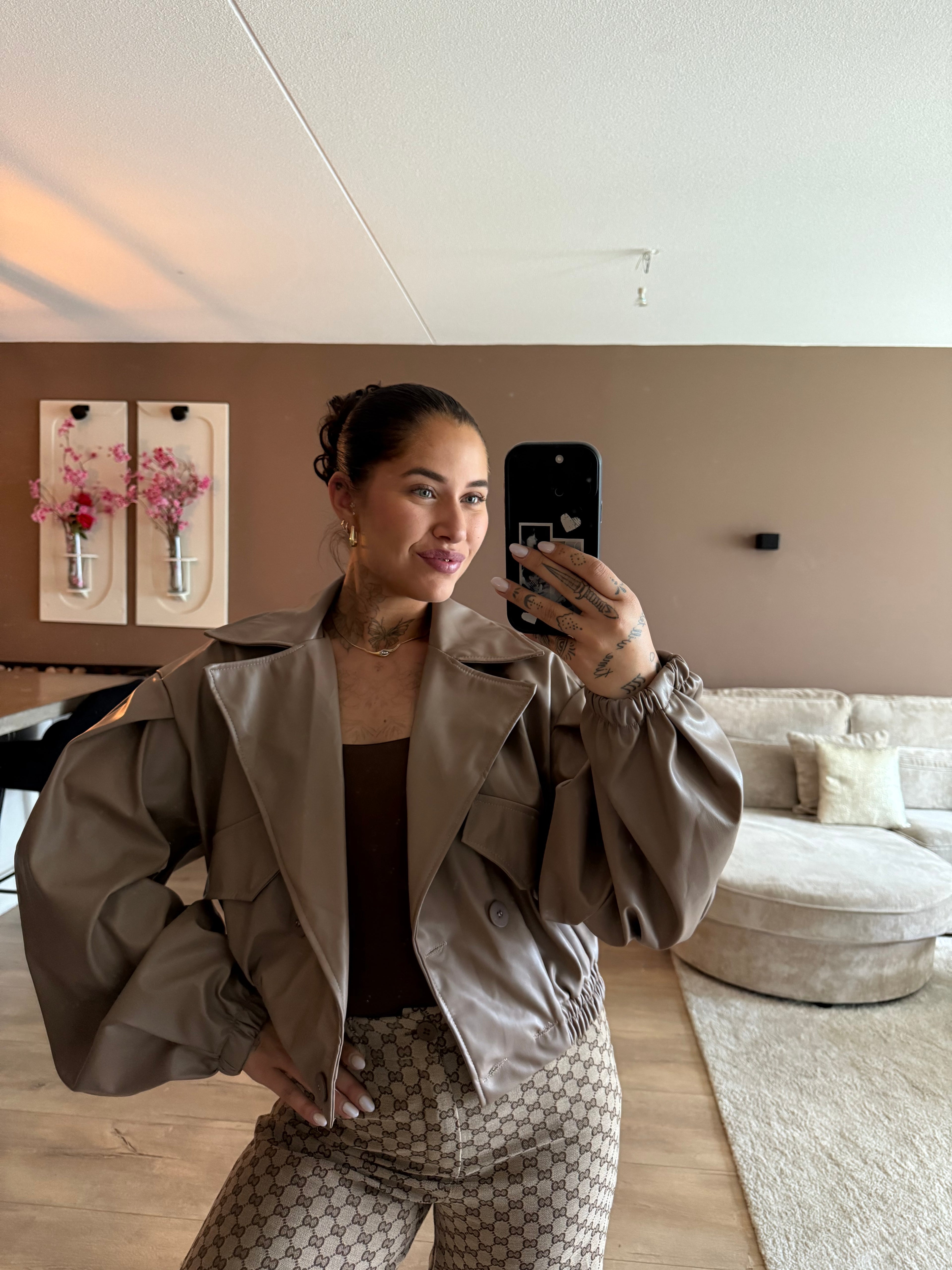 Leren bomber