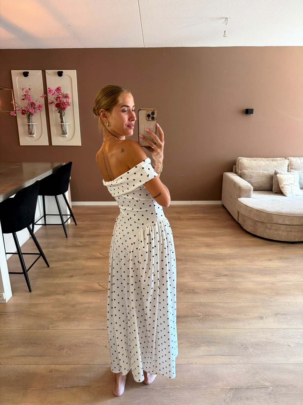 Marylin polka dress