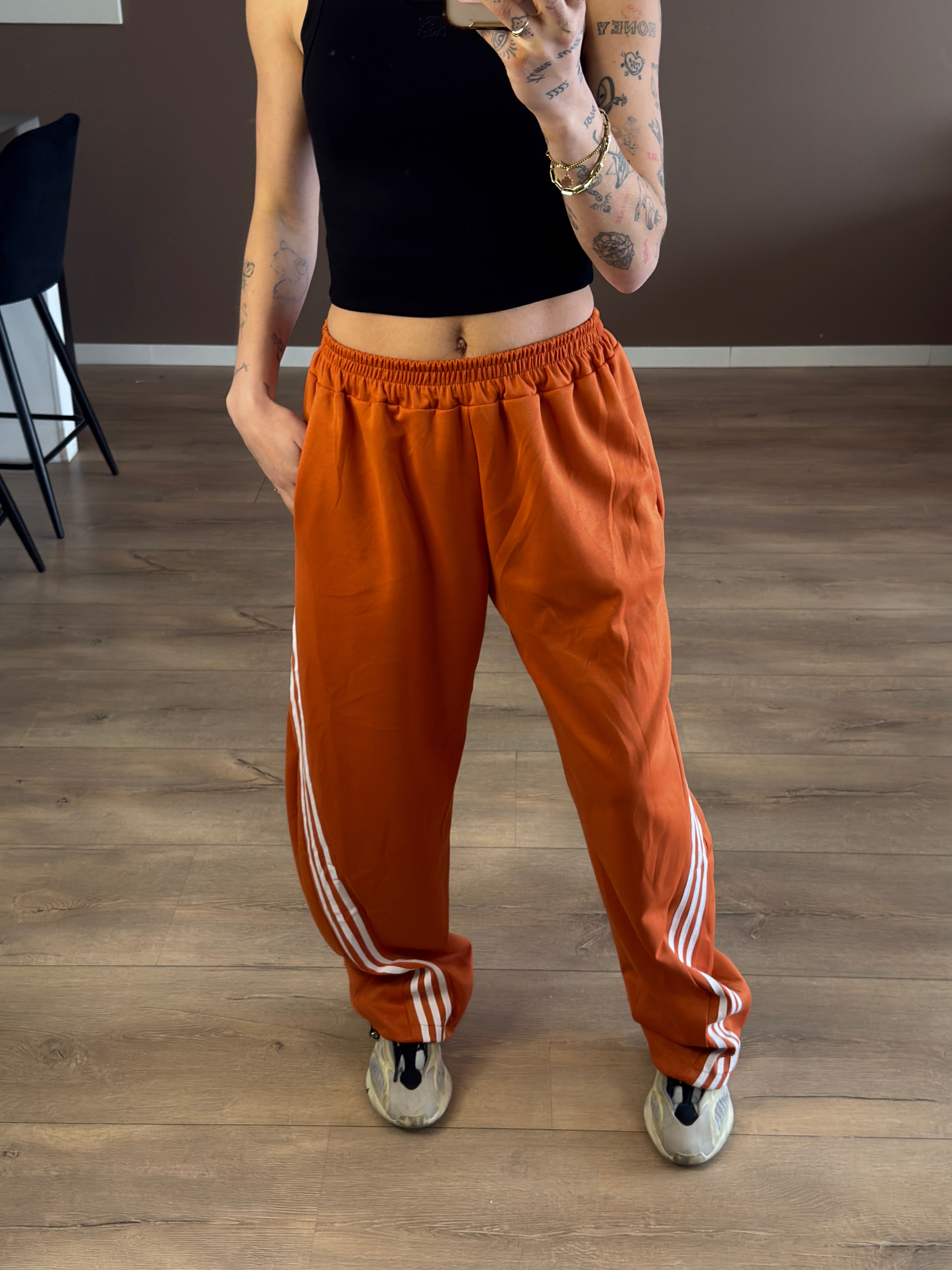 Ocean sweat pants oranje drop