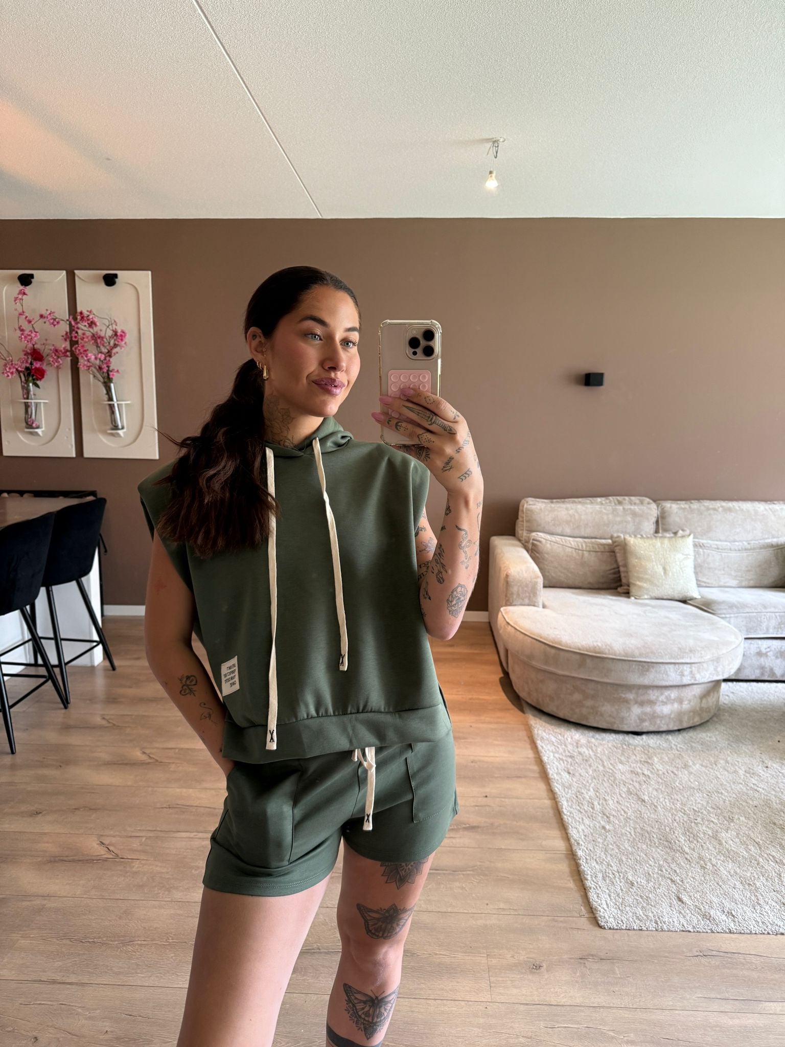 Life isn’t perfect patch - khaki