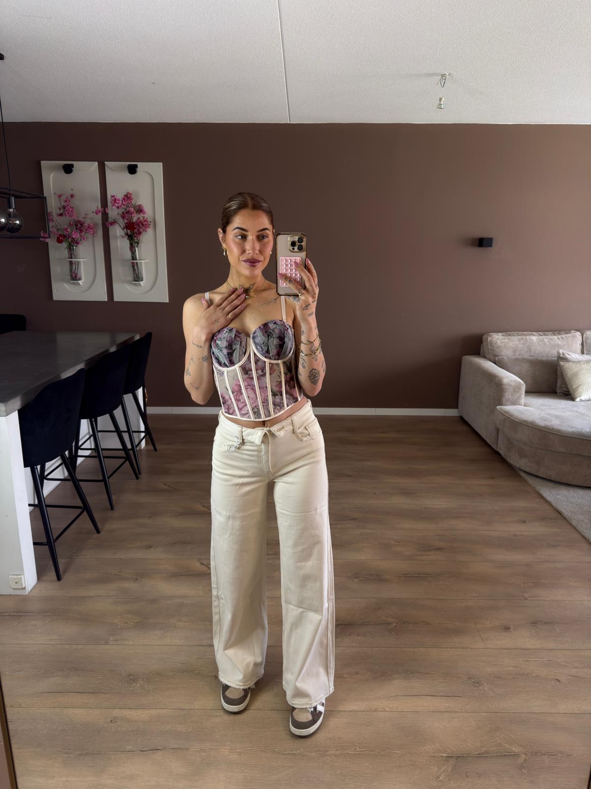 Flower bustier