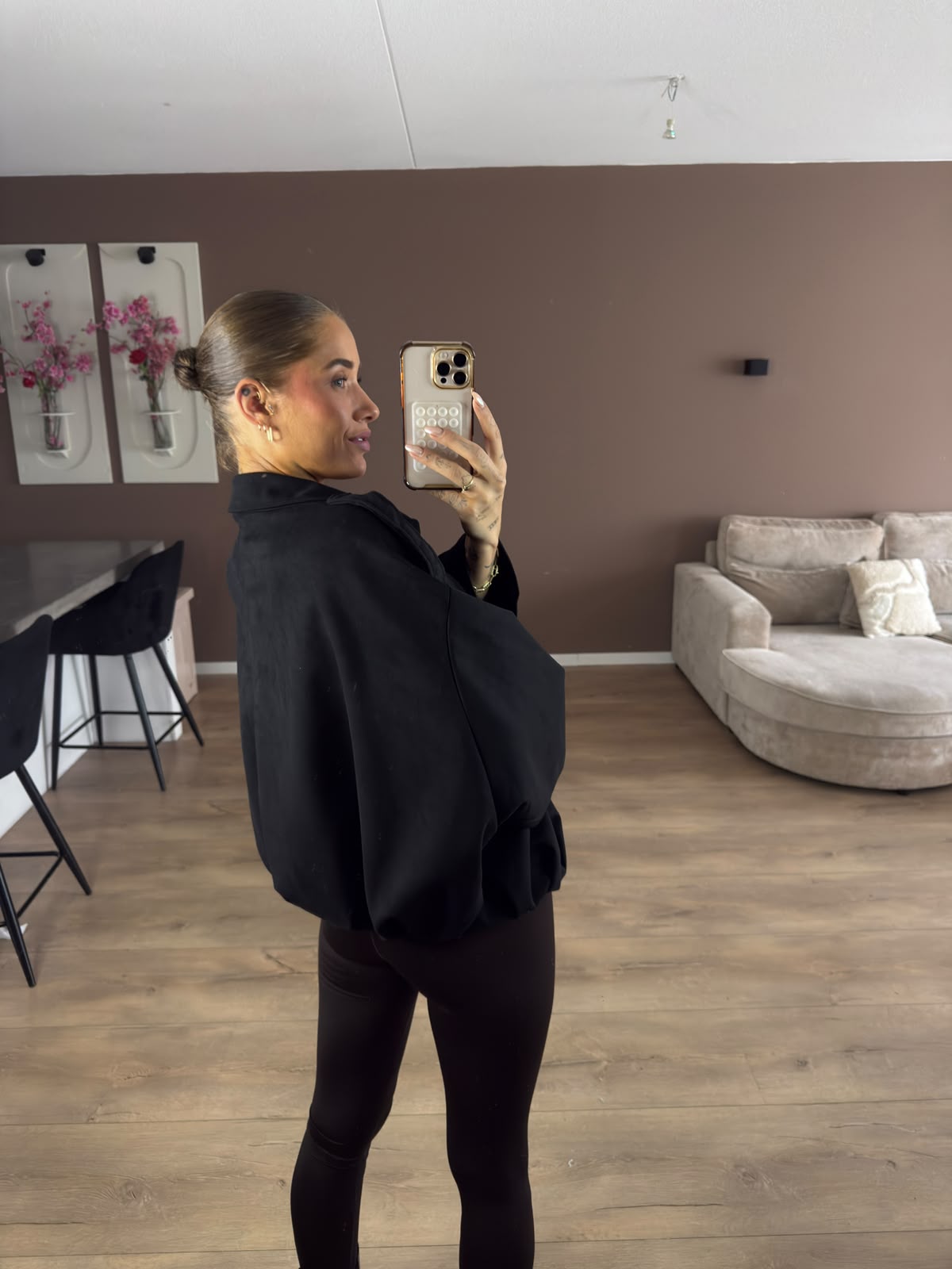 Suede bomber jack
