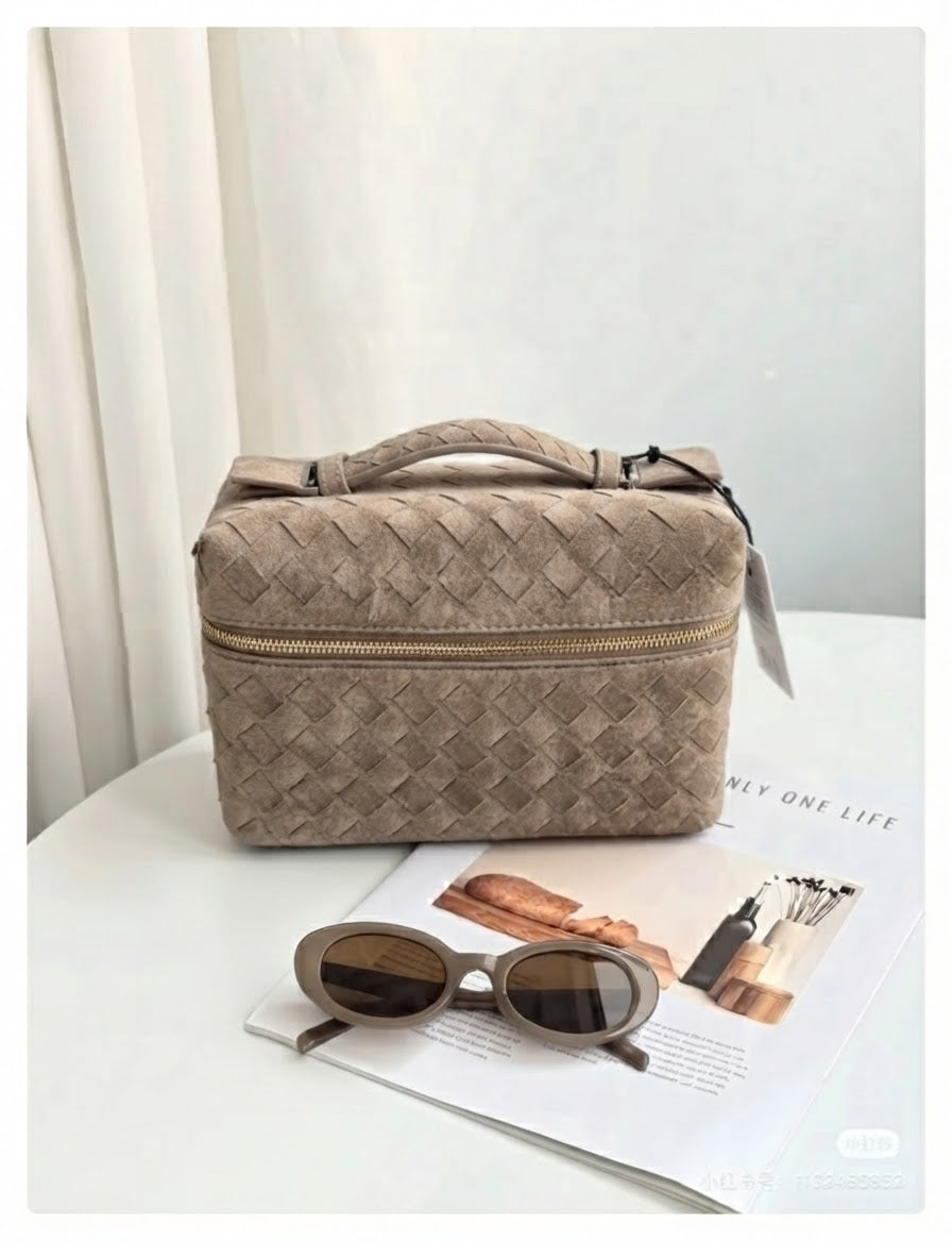 Suede midi bag