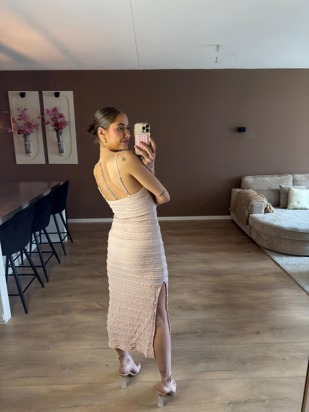 Pink pillow dress