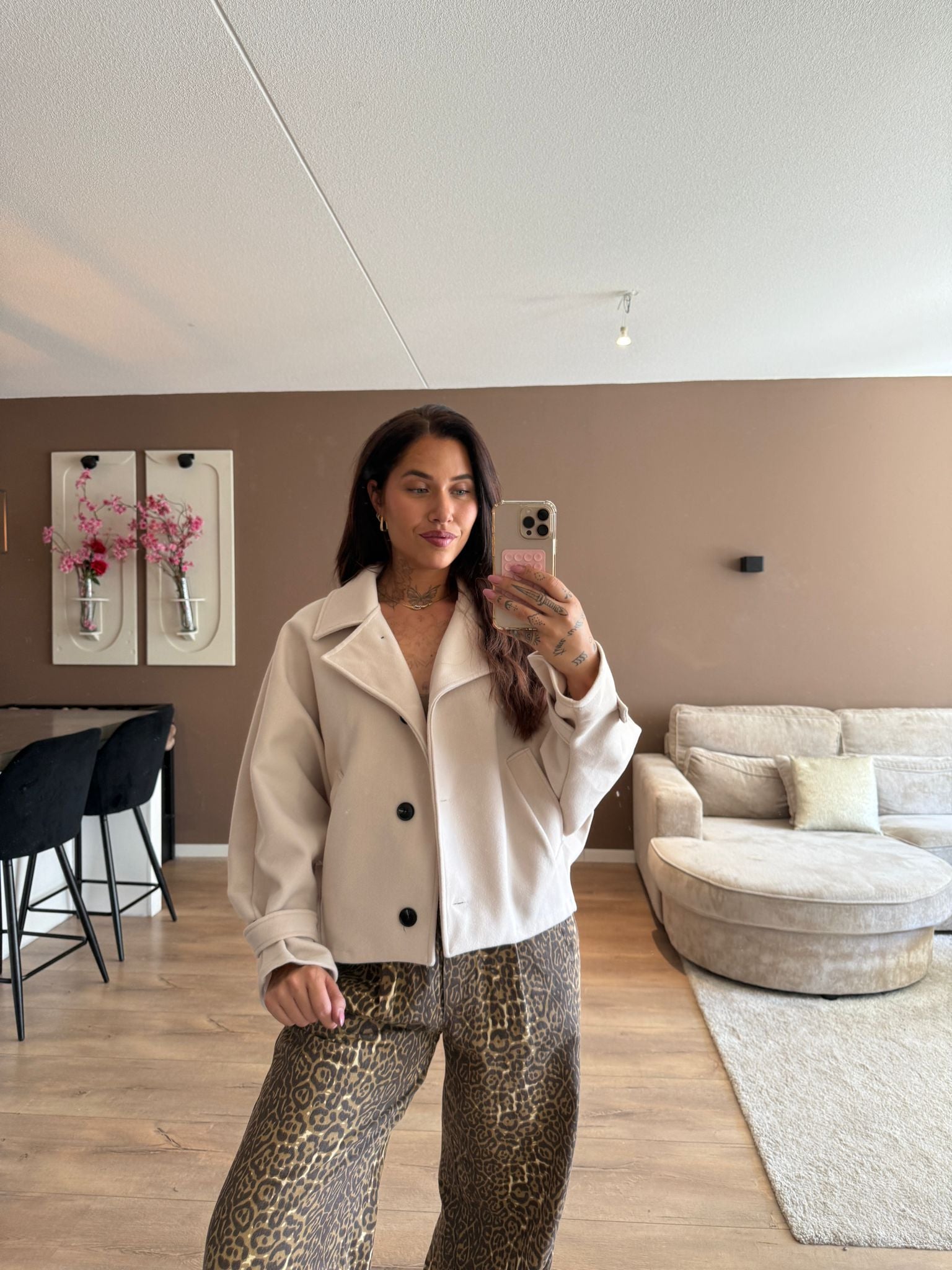 Balloon jacket - beige