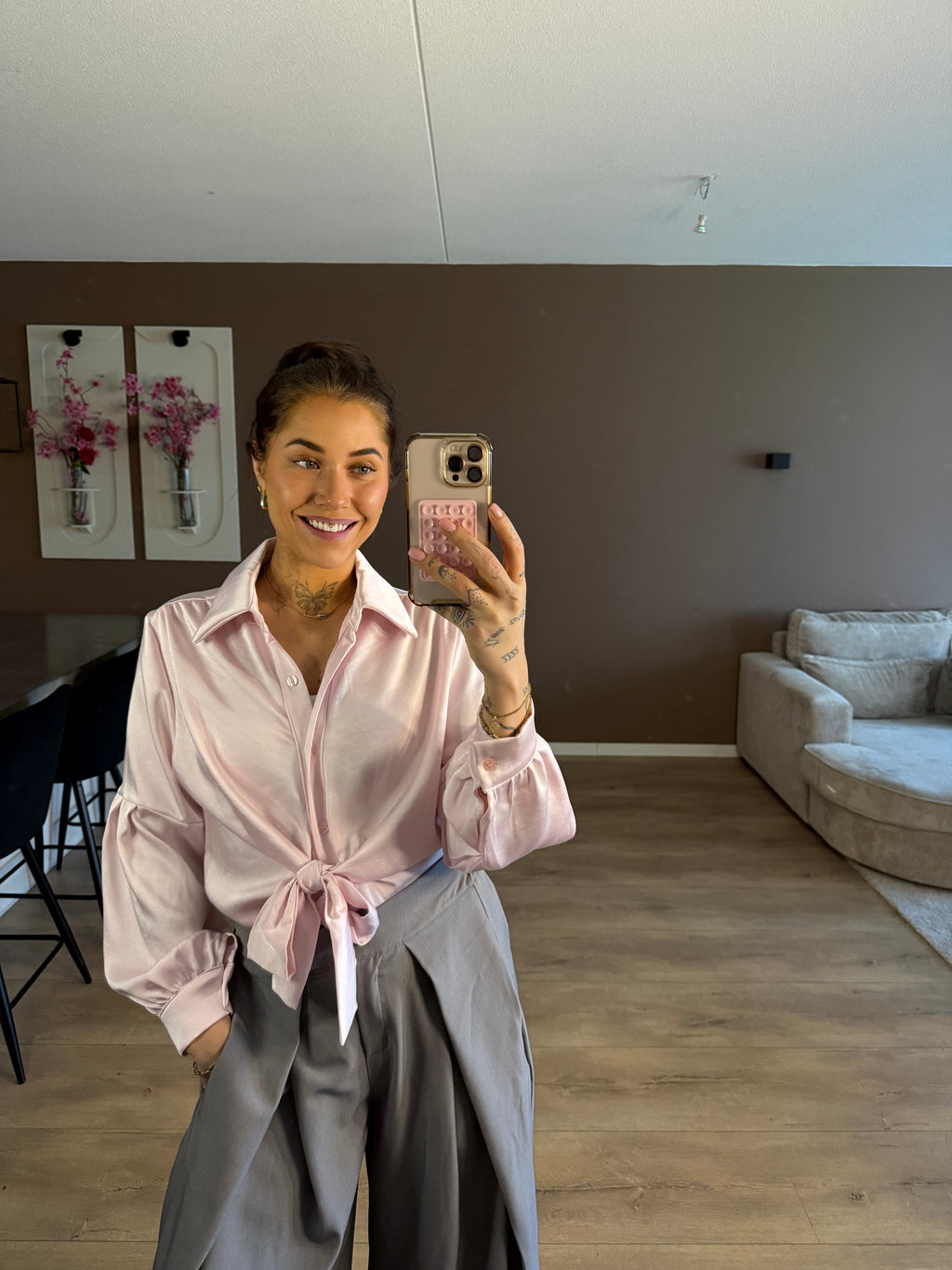 Monaco blouse pastel