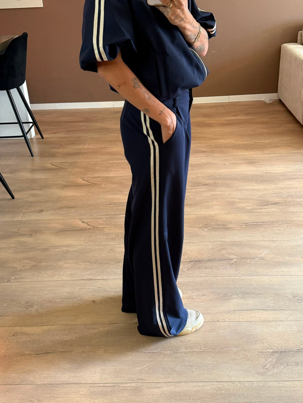 Elise trouser navy blauw
