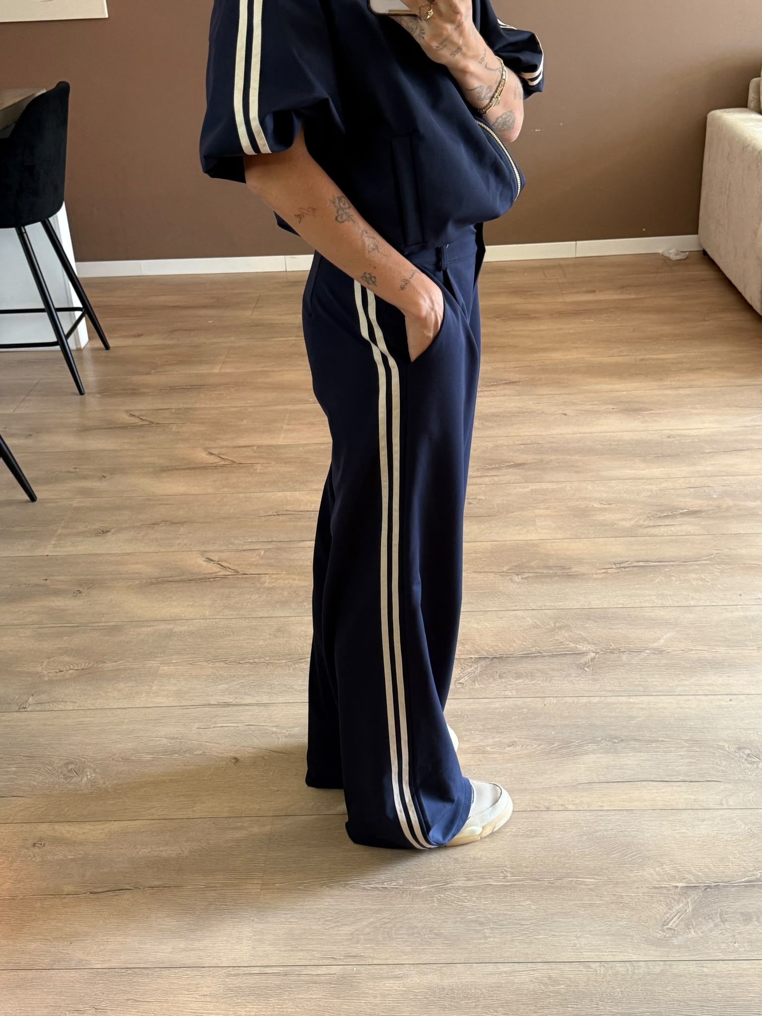 Elise trouser navy blauw