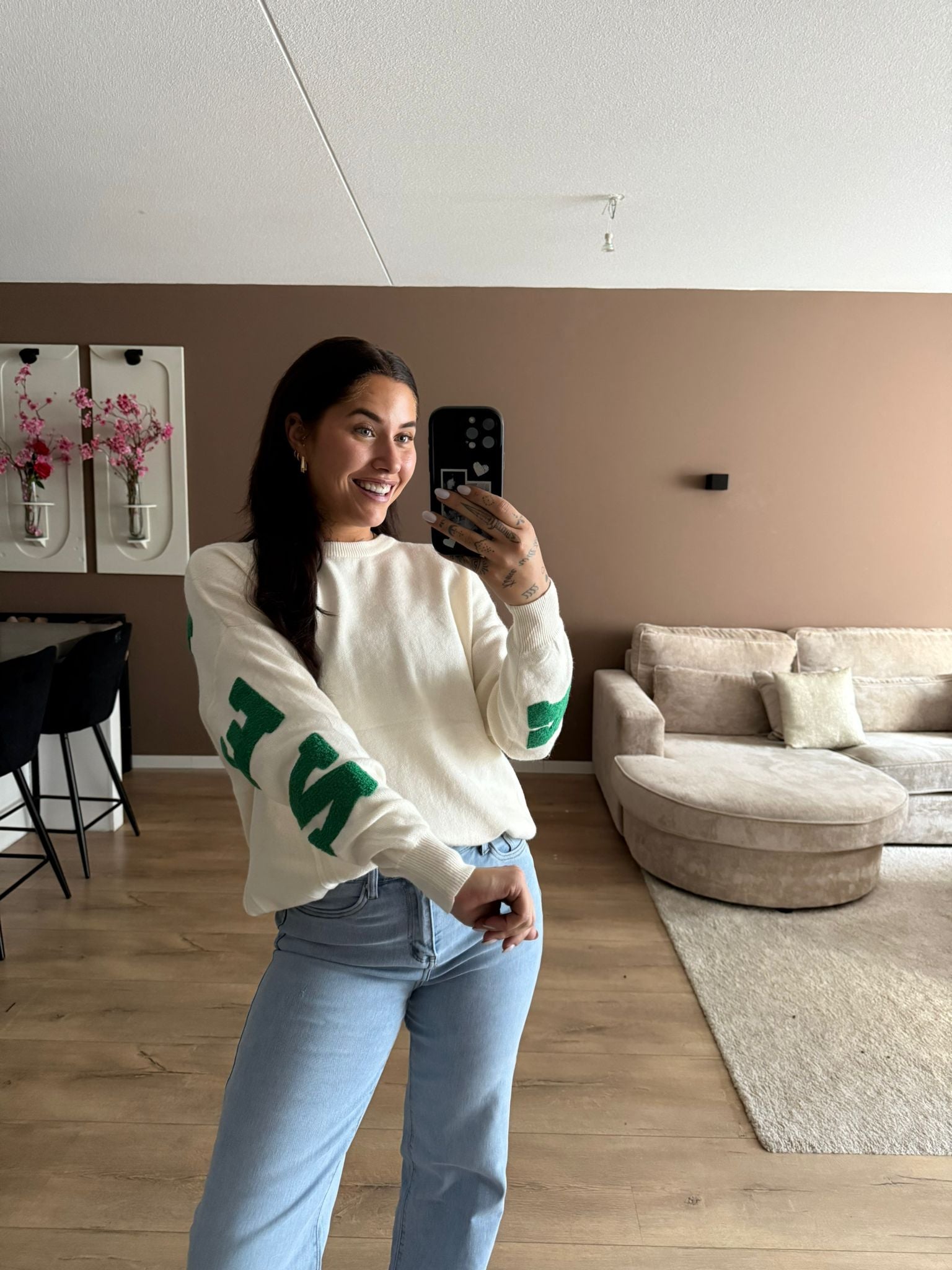 NY knitwear sweater green
