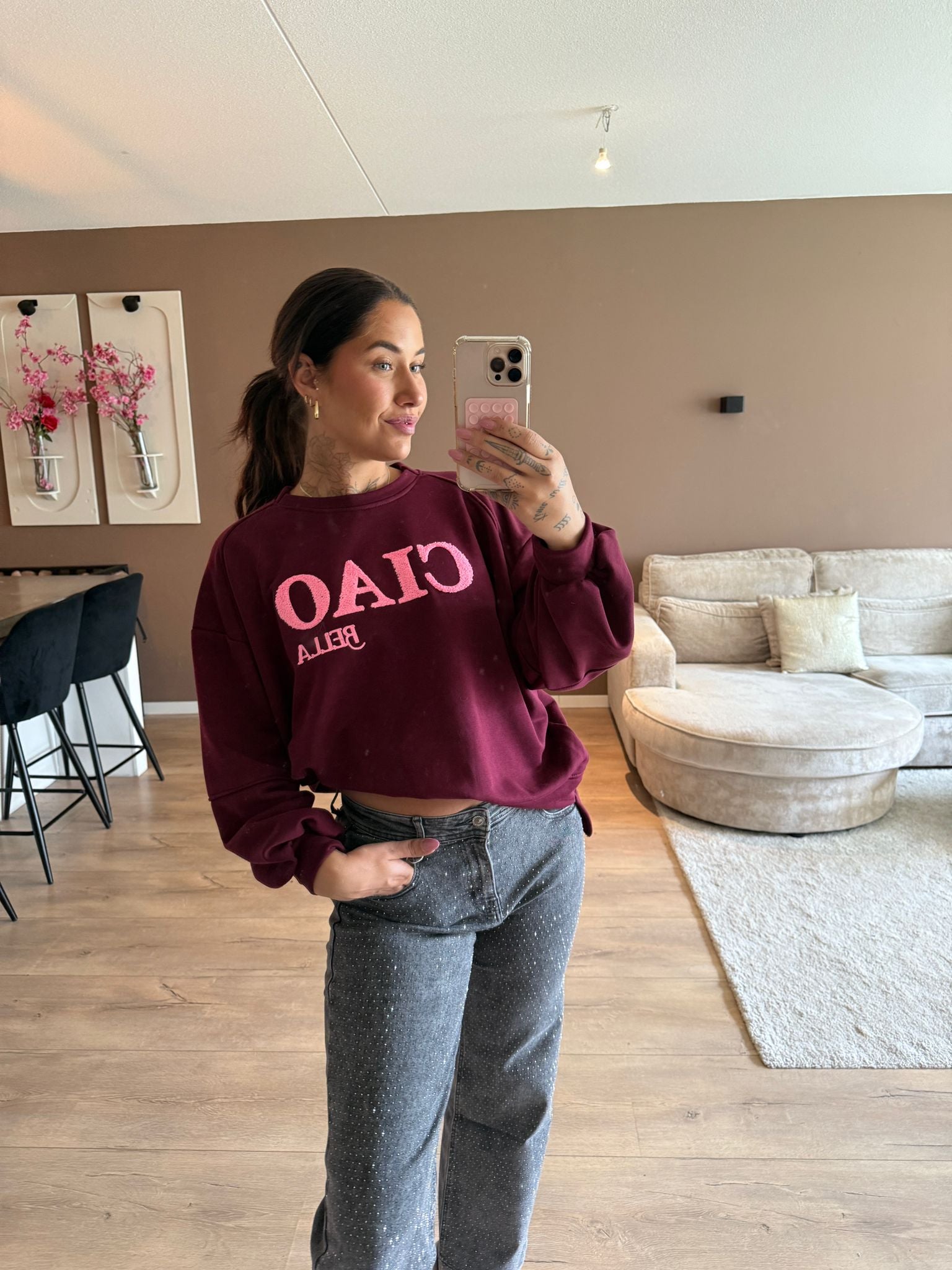 Ciao sweater Bordeaux