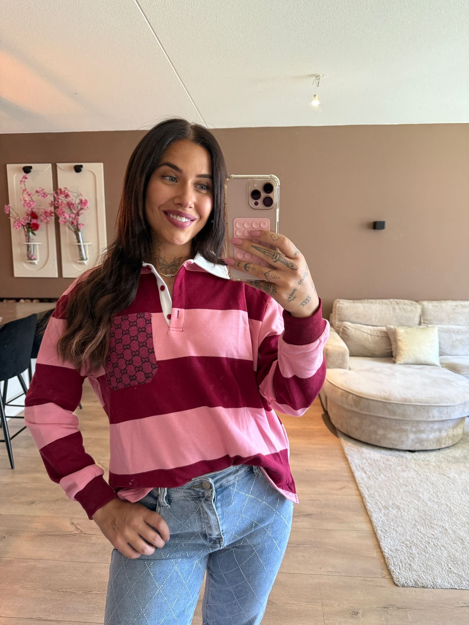 Annebel top - pink