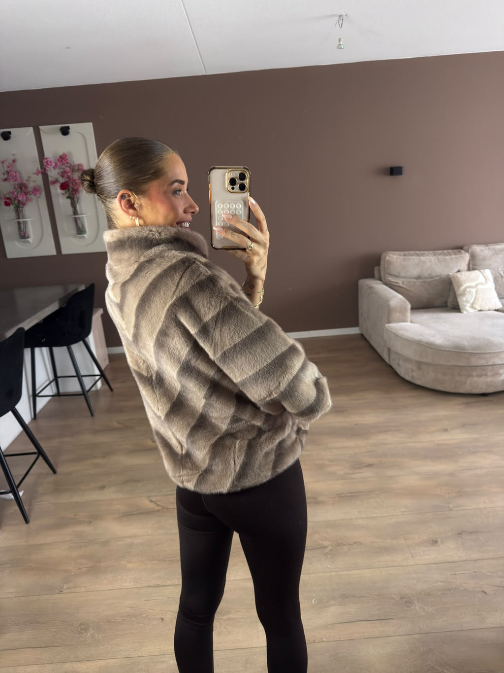 Faux fur bodywarmer