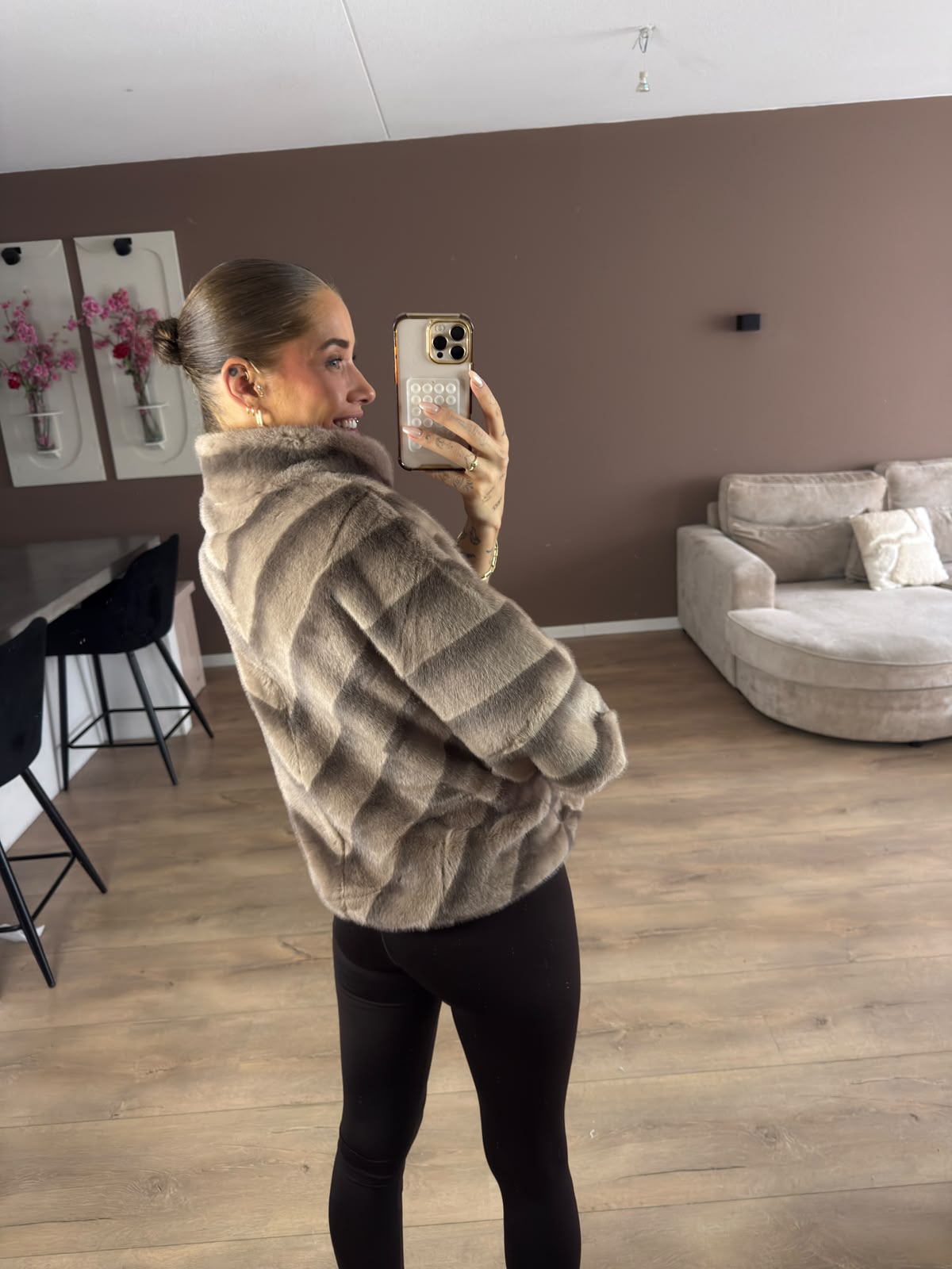 Faux fur bodywarmer