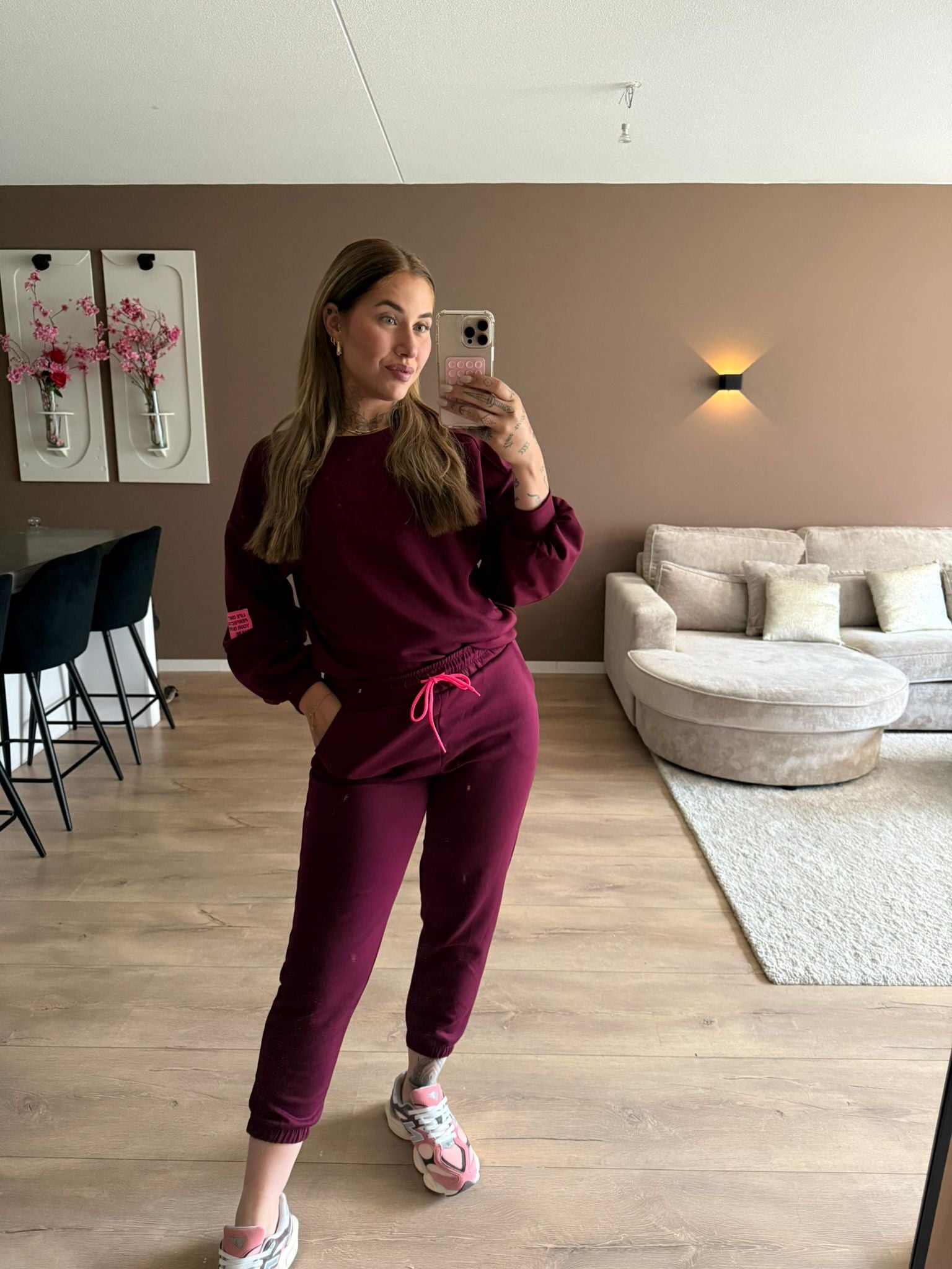 Life isn’t perfect neon bordeaux