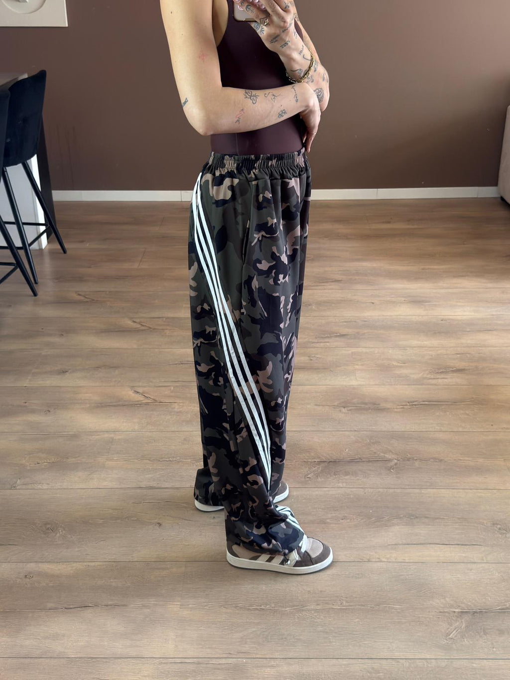 Ocean print sweatpants