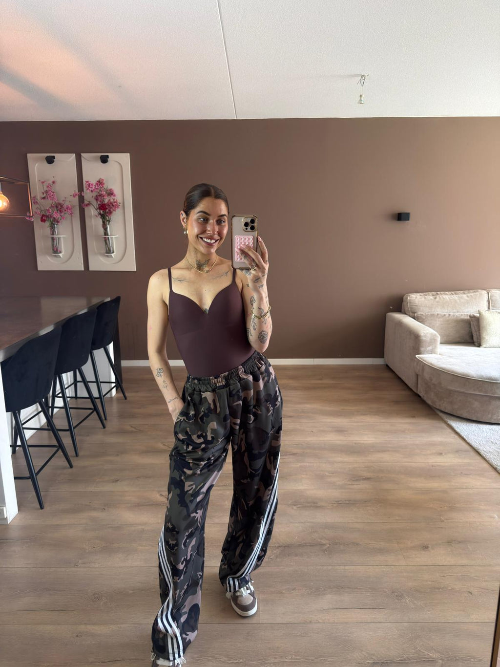 Ocean print sweatpants
