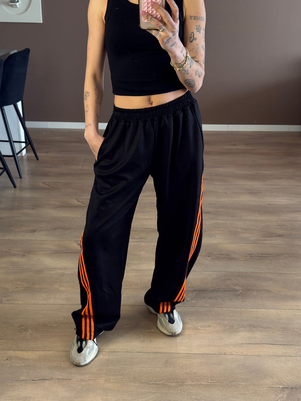 Ocean sweat pants oranje drop