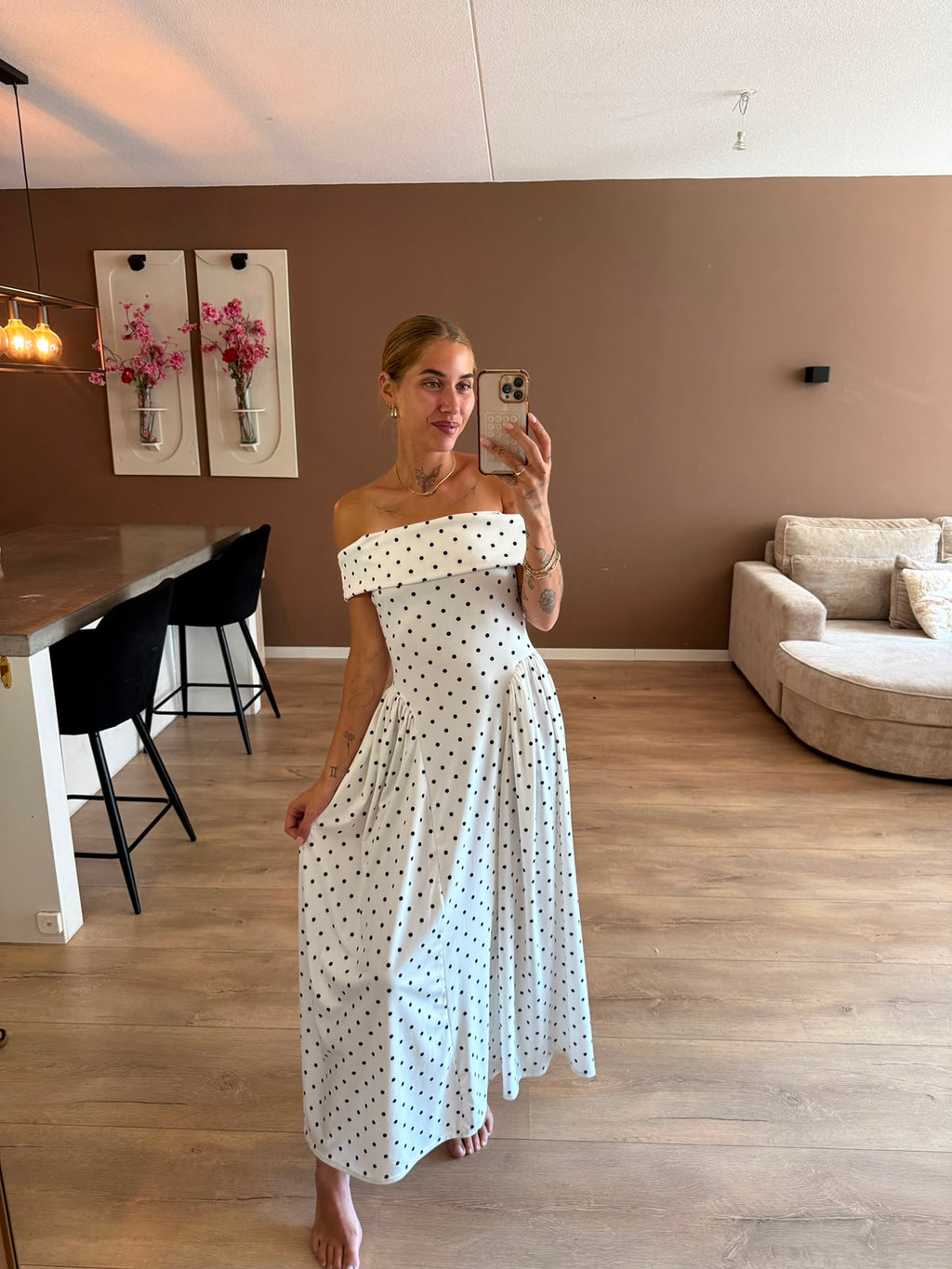 Marylin polka dress