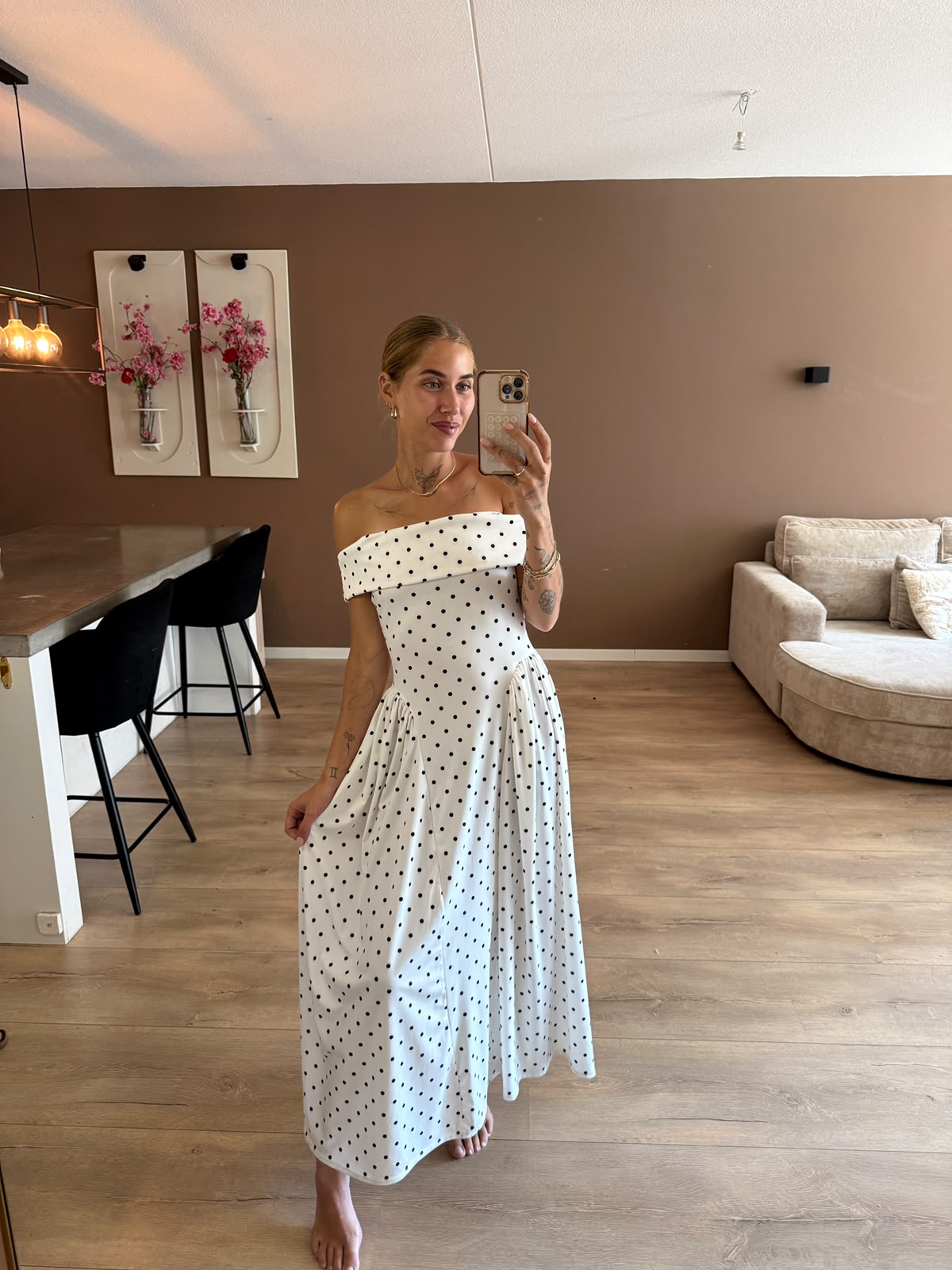 Marylin polka dress