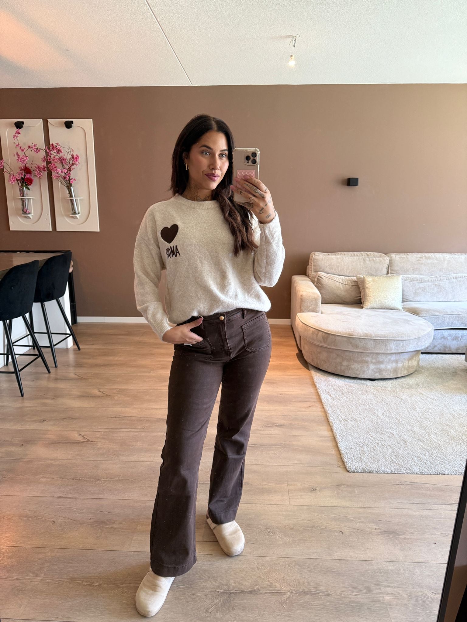 Amor sweater - choco