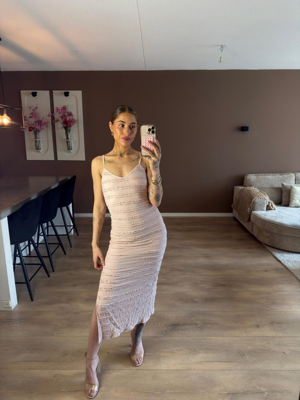 Pink pillow dress