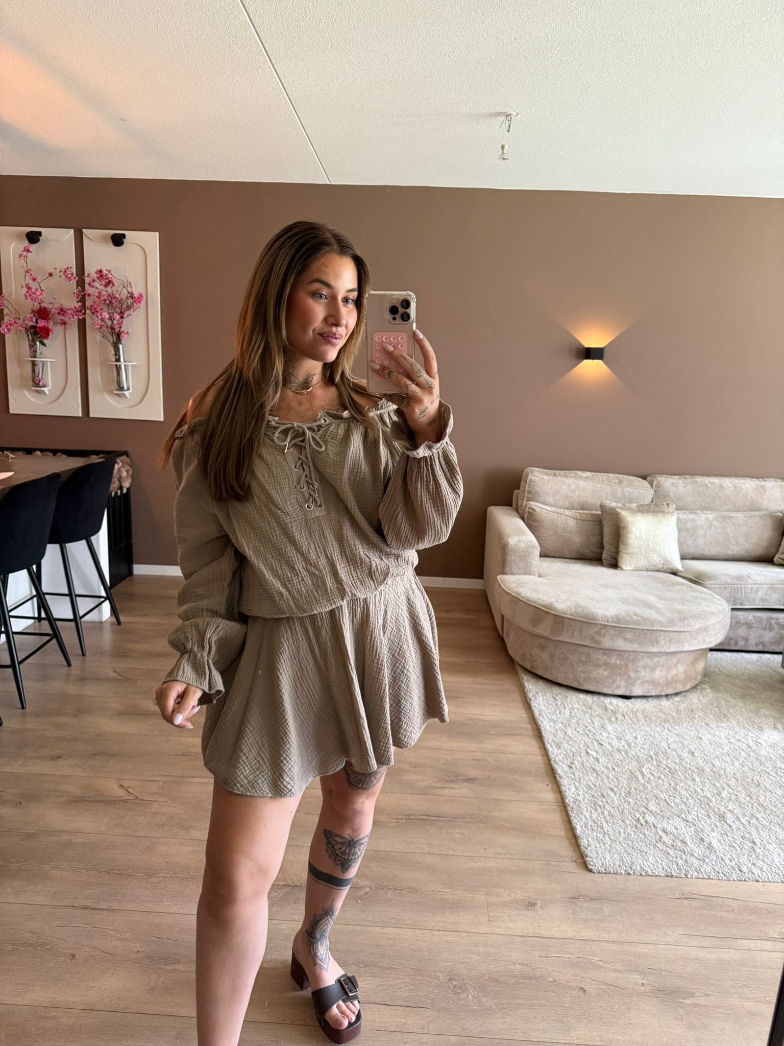 The Kimmy Playsuit - Taupe