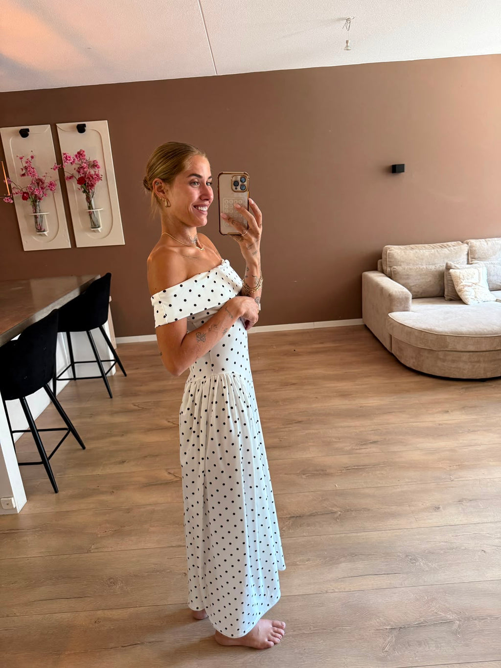 Marylin polka dress