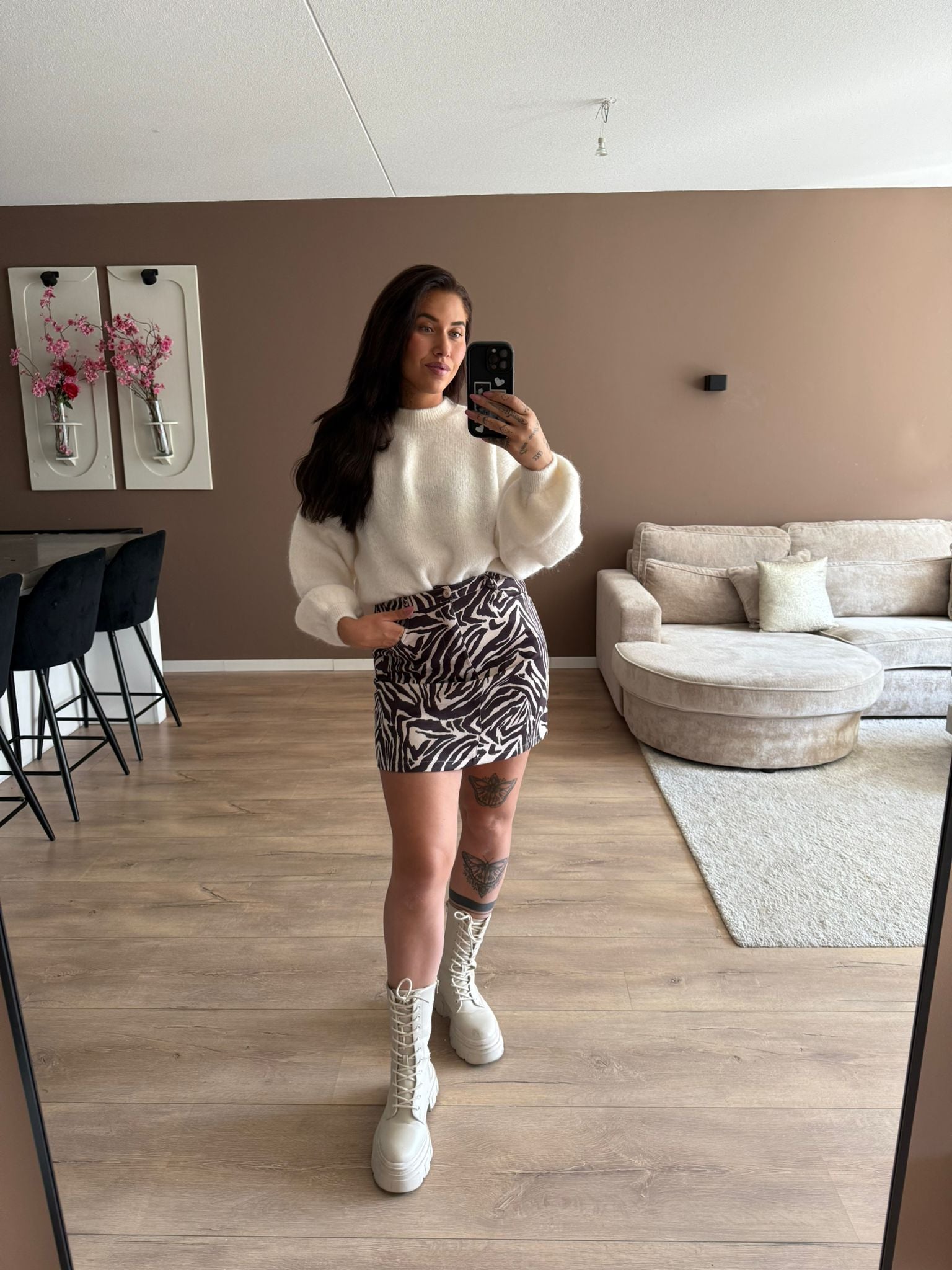 Louisa wollen sweater - crème