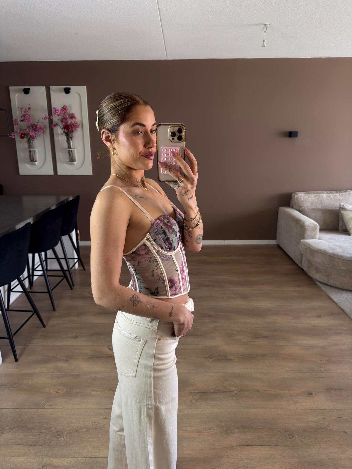 Flower bustier