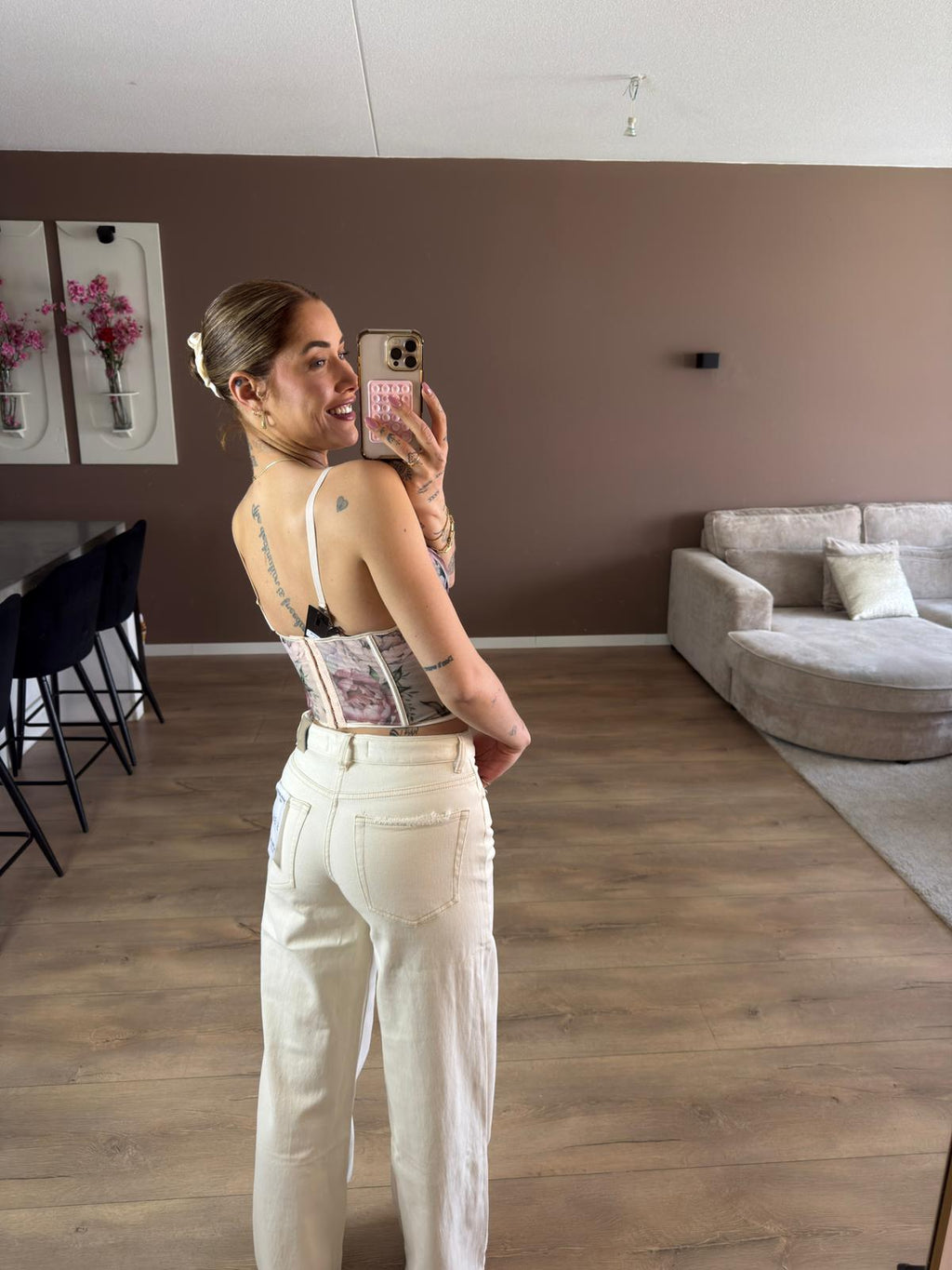 Flower bustier