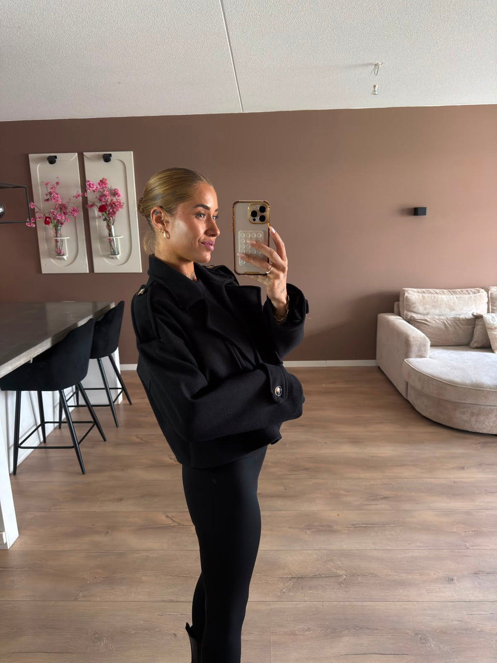 Crop trance jacket