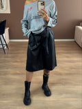 Faux leather Jort