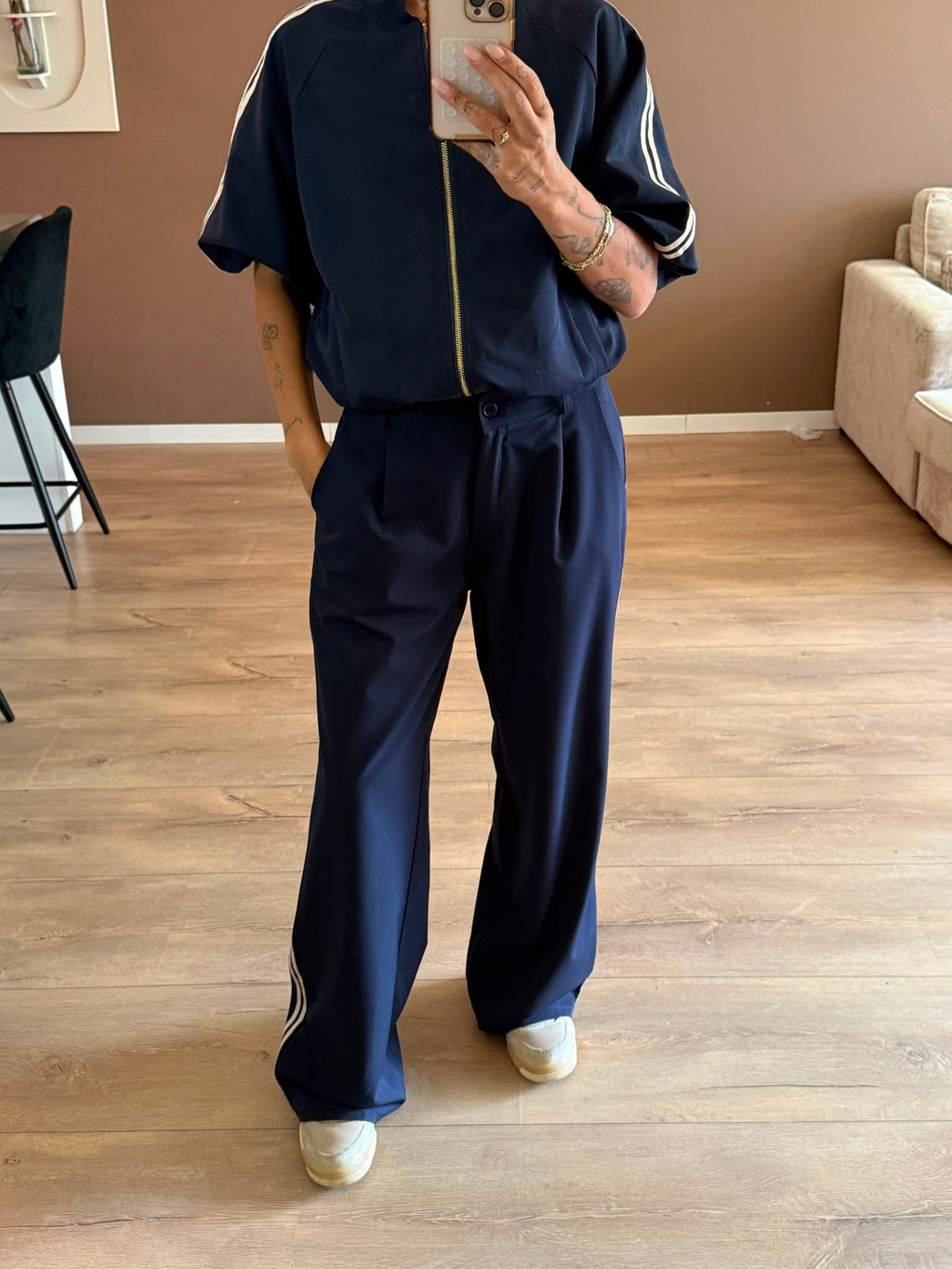 Elise trouser navy blauw