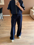Elise trouser navy blauw
