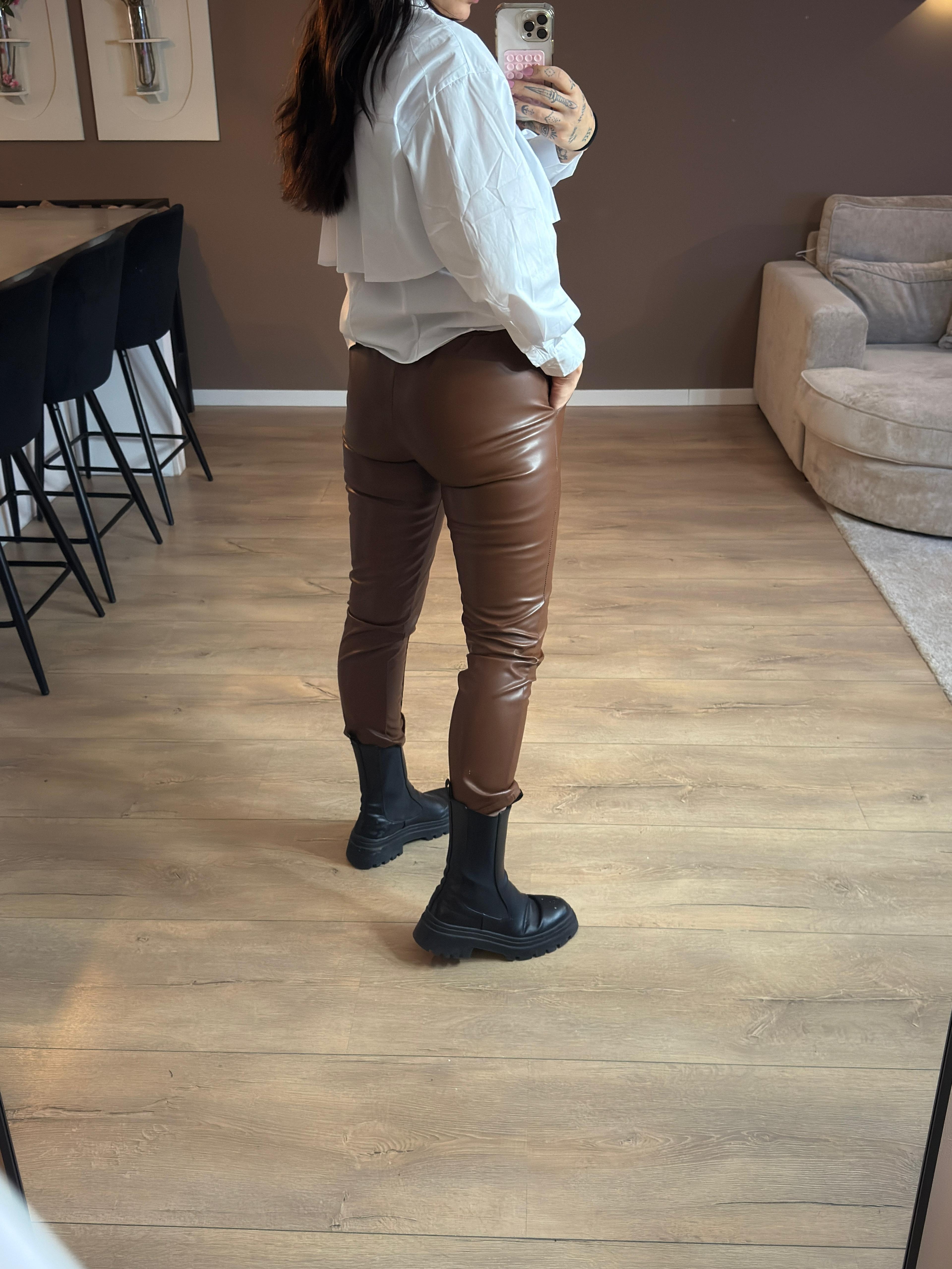 Merel leren pants