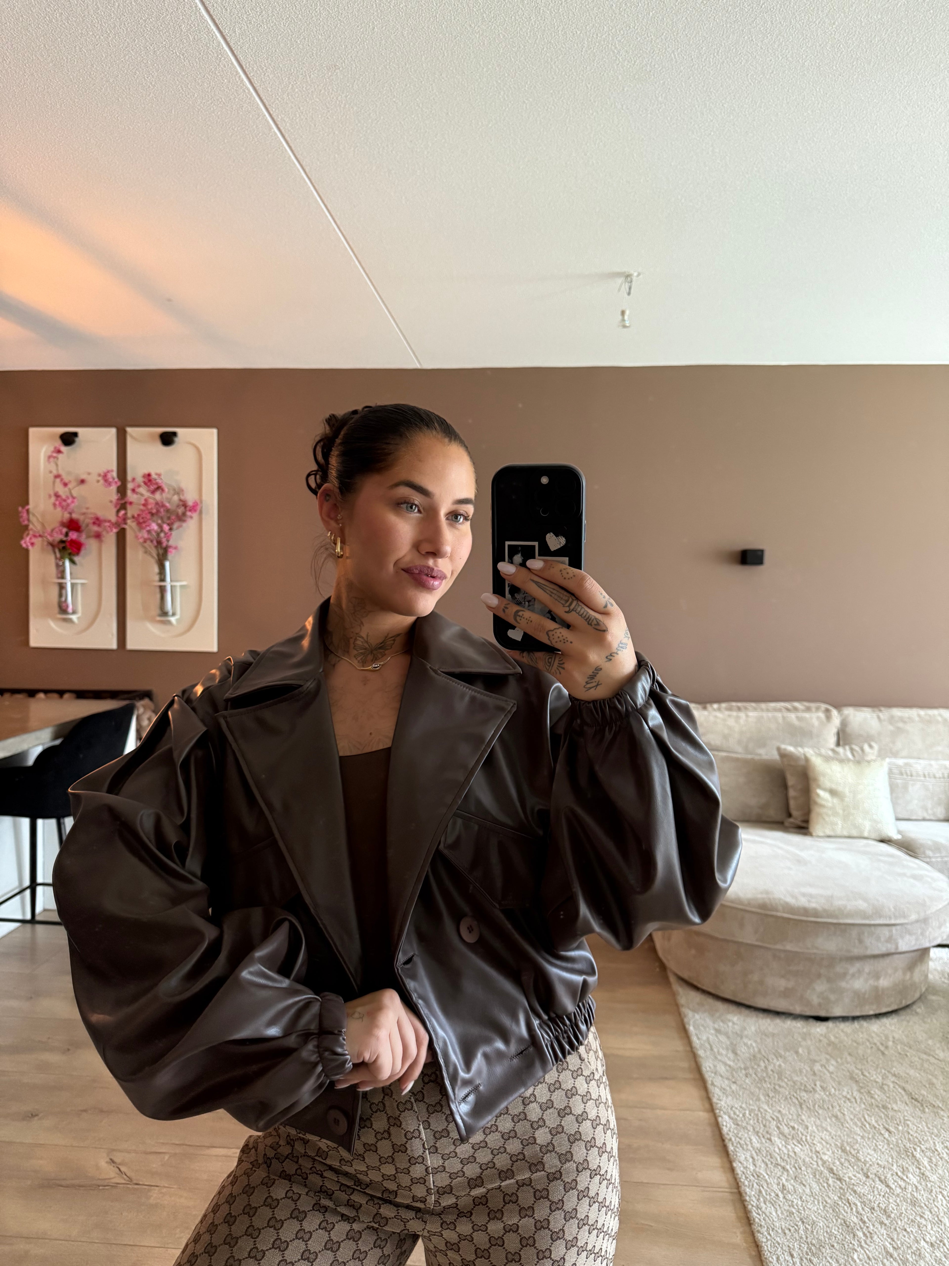 Leren bomber