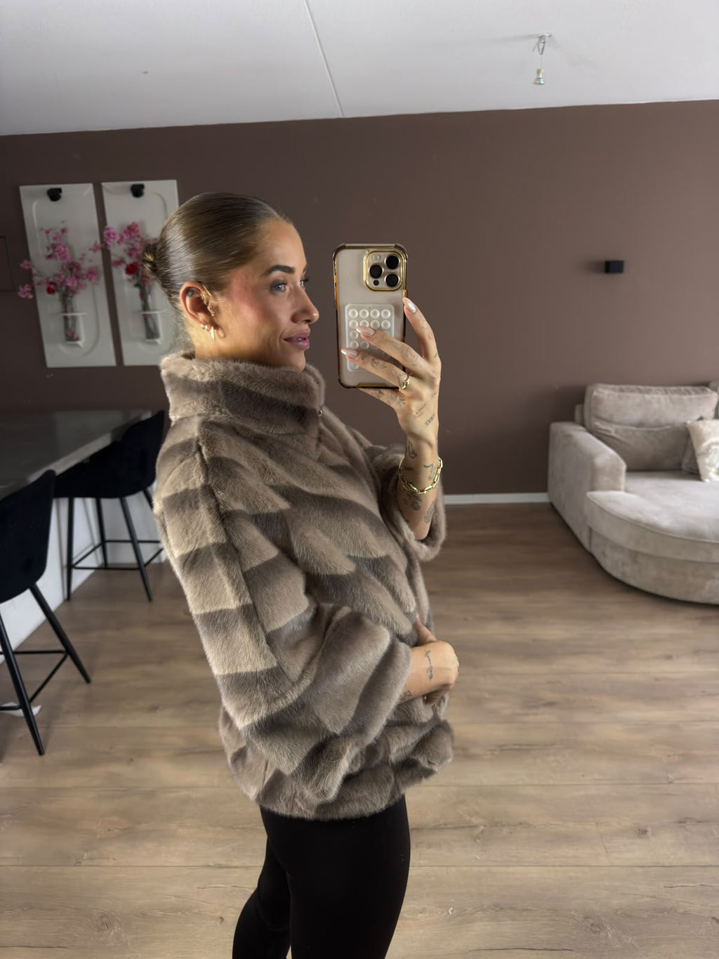 Faux fur bodywarmer