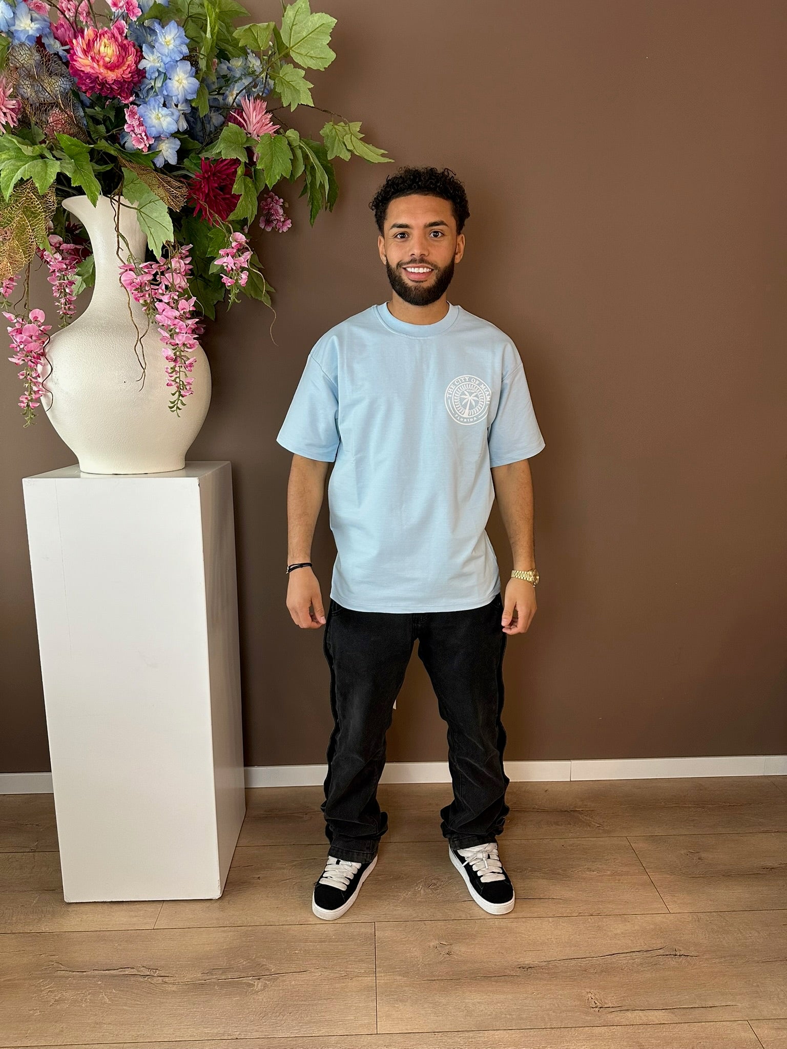 THE MIAMI TEE - BABYBLUE