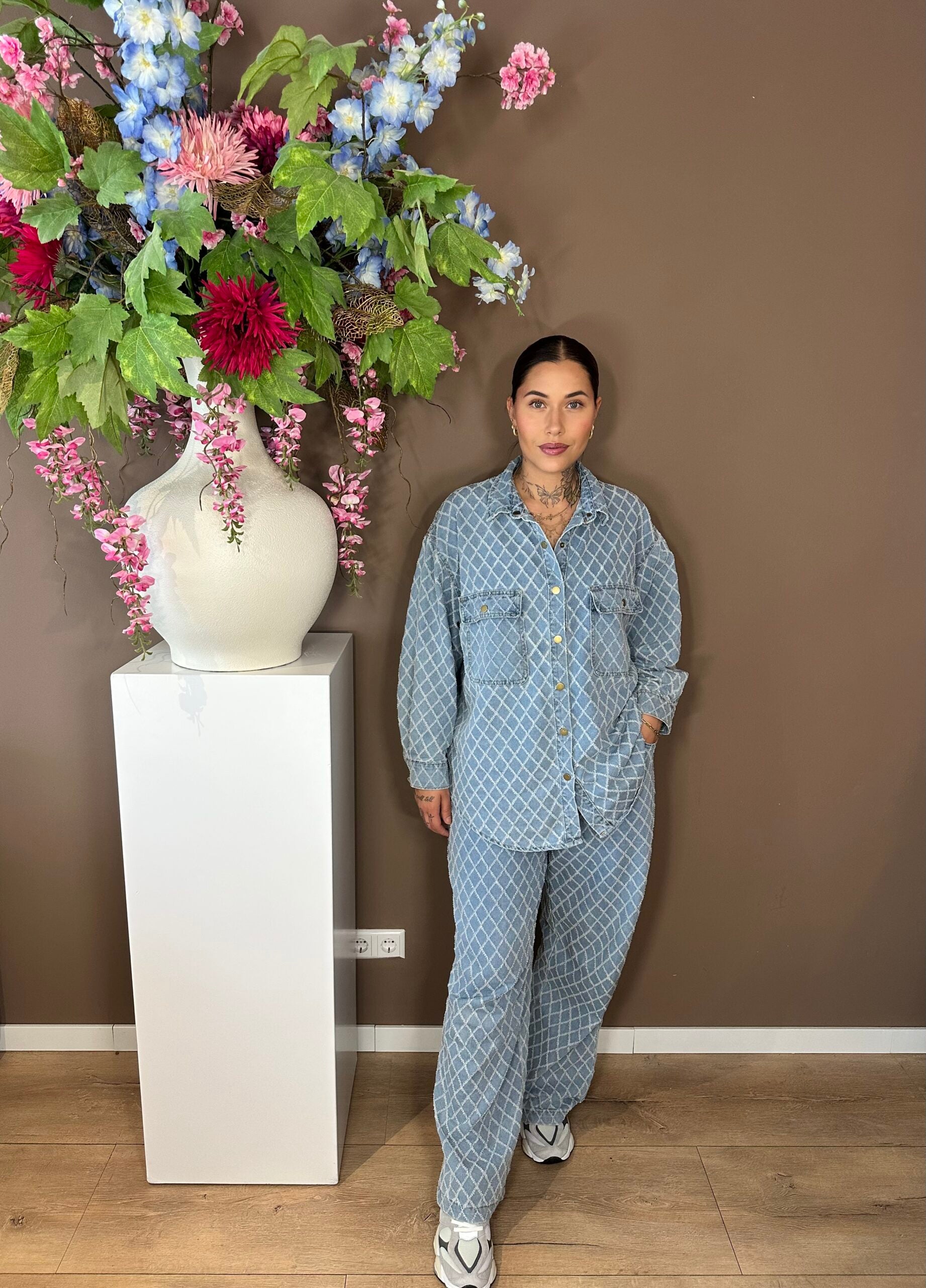 Jaycie Denim Set Blue