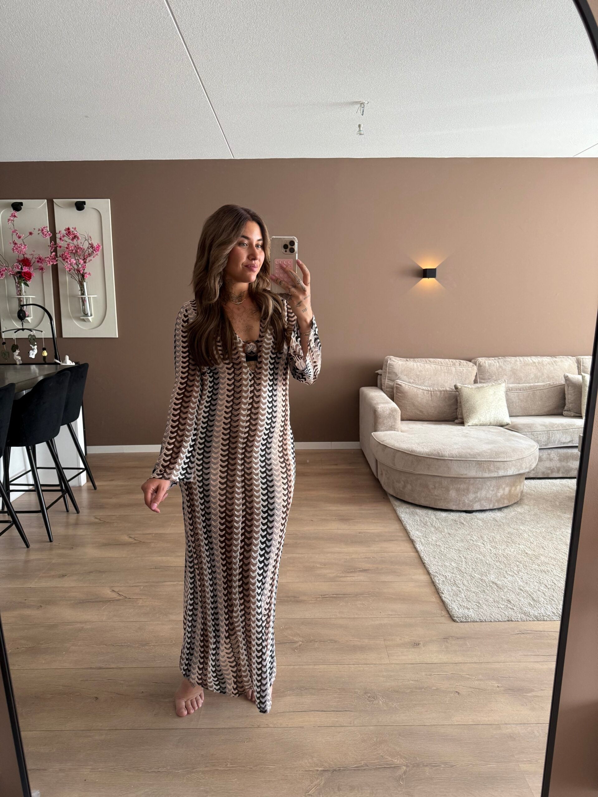 THE MADE FOR THE MOMENT DRESS - TAUPE